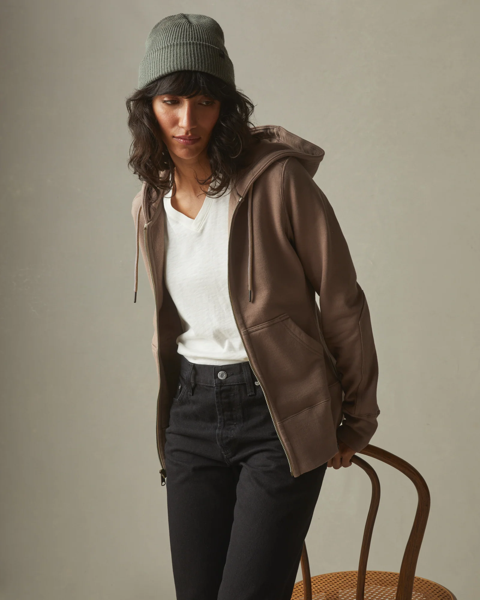 Women's Classic Full Zip - Pine Bark - Image 5