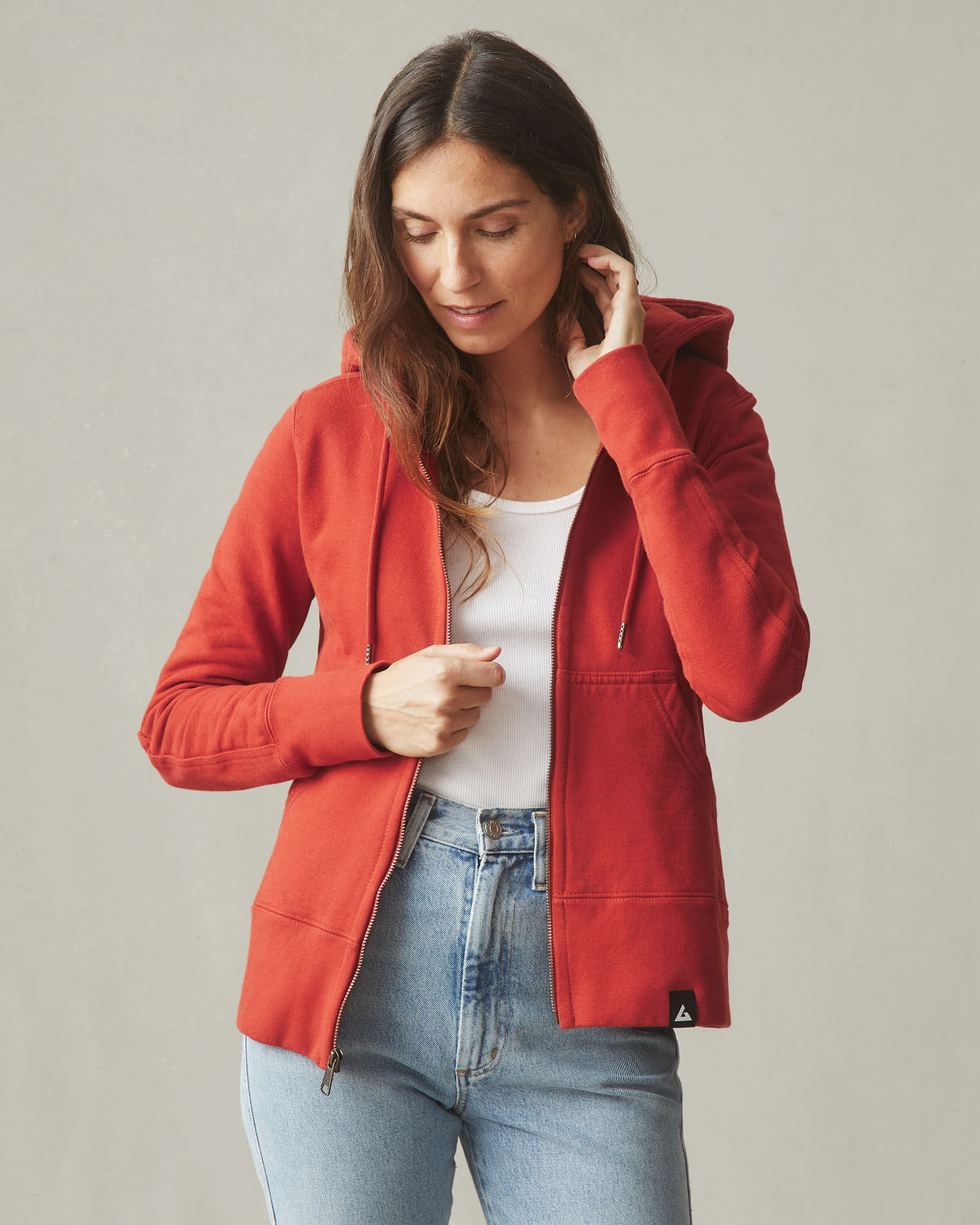 Women's Classic Full Zip - Tiger Lily - Image 2