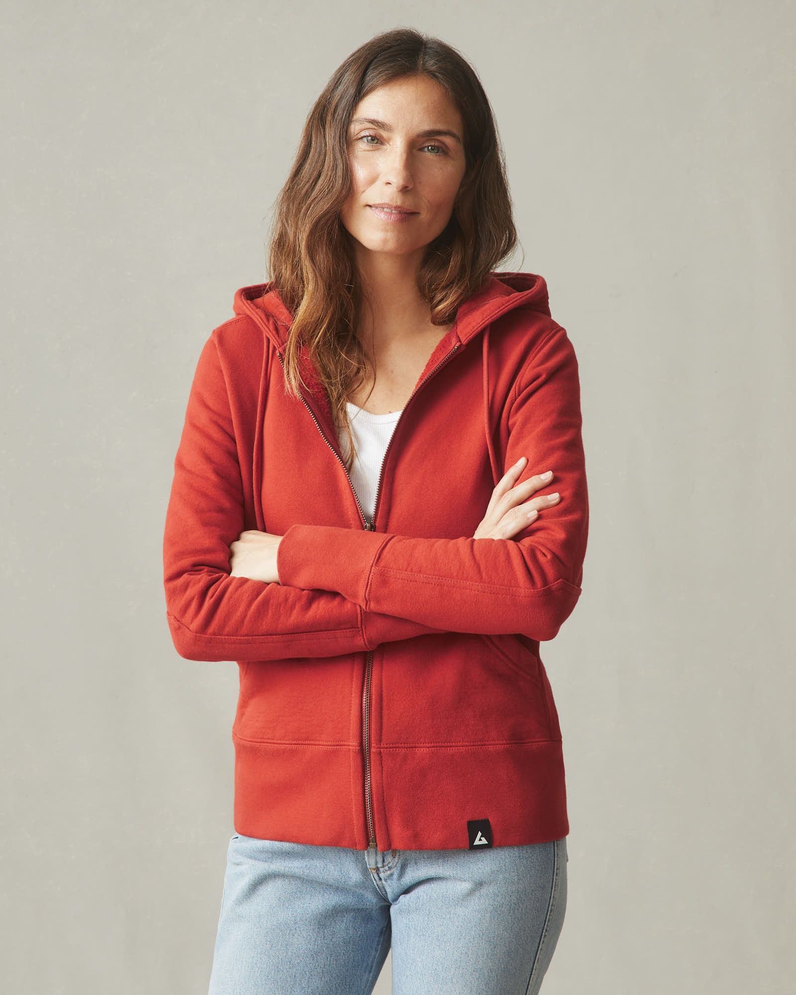 Women's Classic Full Zip - Tiger Lily - Image 6