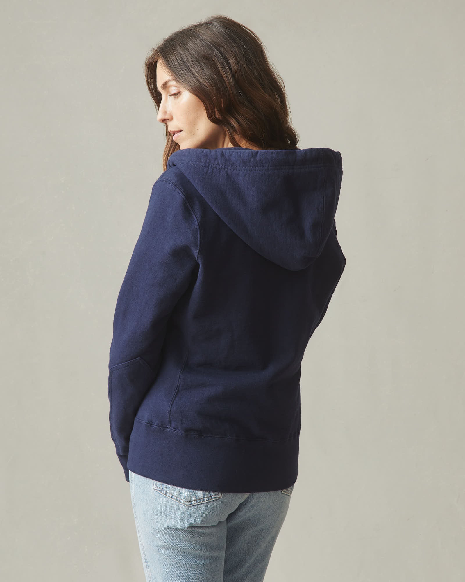 Women's Classic Full Zip - True Navy - Image 5