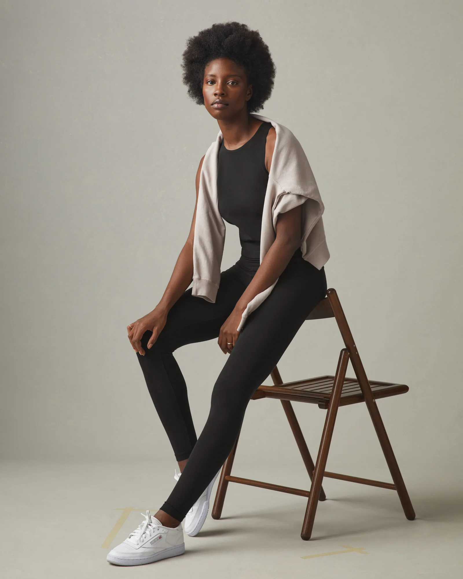 Women's Cotton Stretch Legging - Meteorite - Image 5
