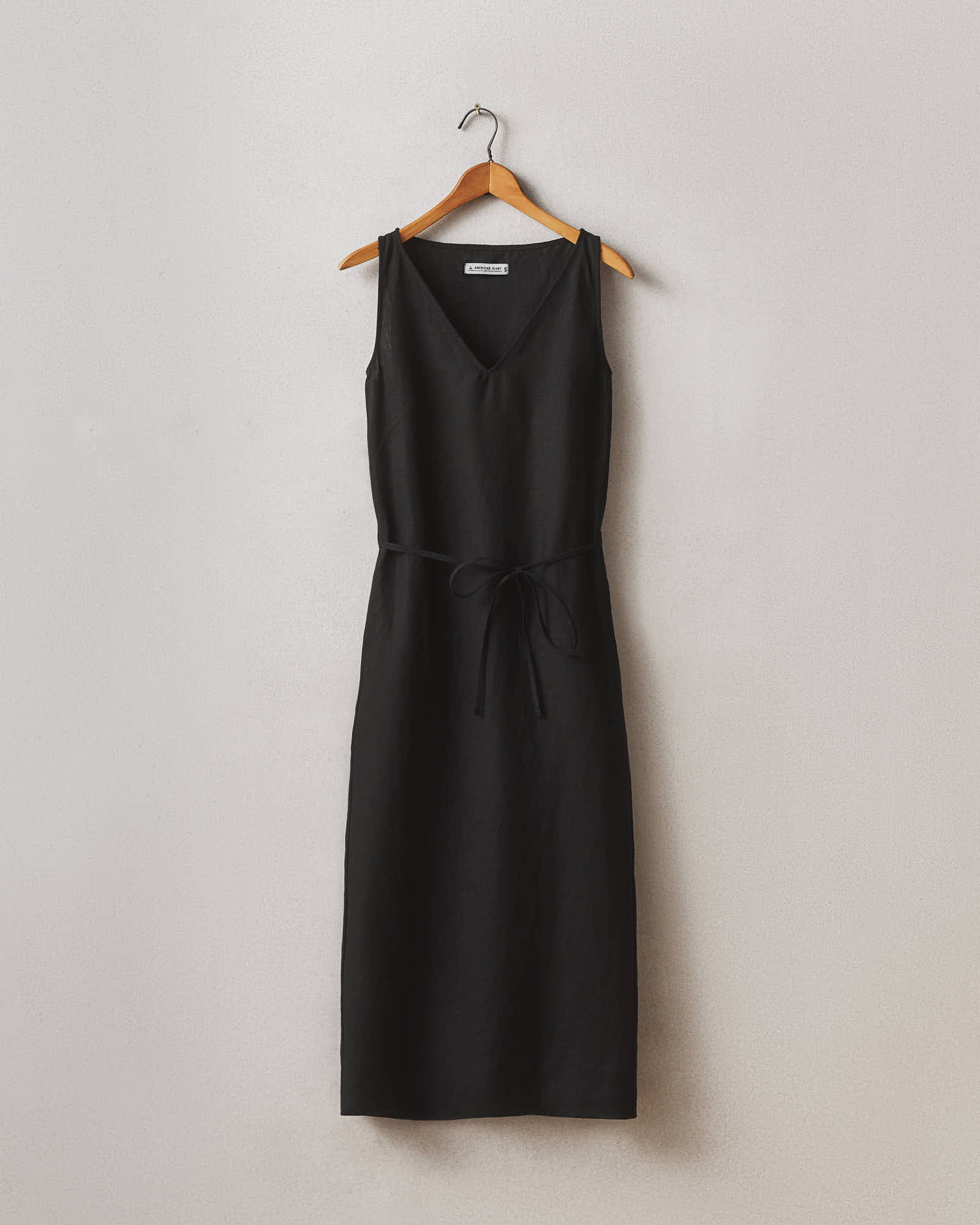 Women's Linen Tie Dress - Meteorite - Image 3