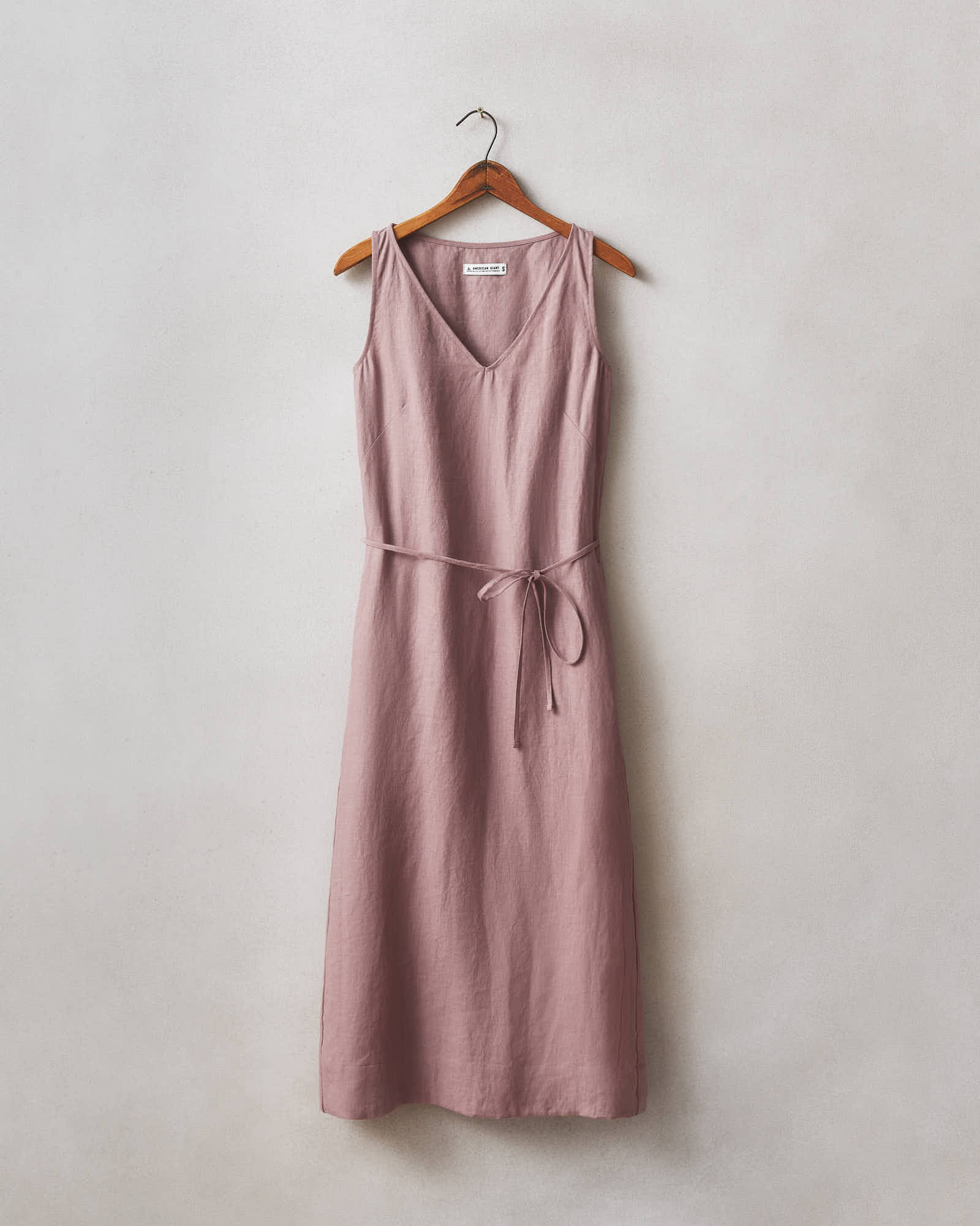 Women's Linen Tie Dress - Twilight Mauve - Image 6