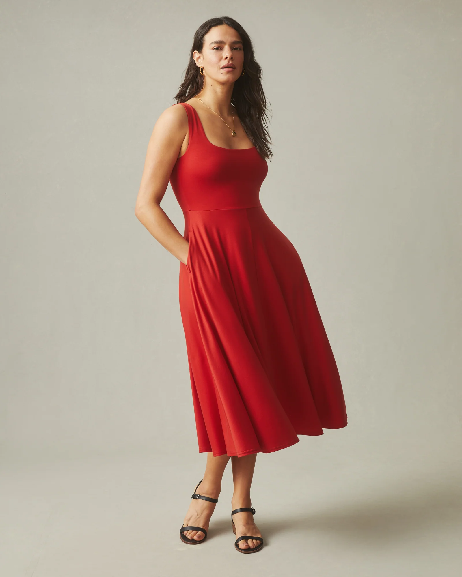 Women's Flex Dress - Crimson - Image 2