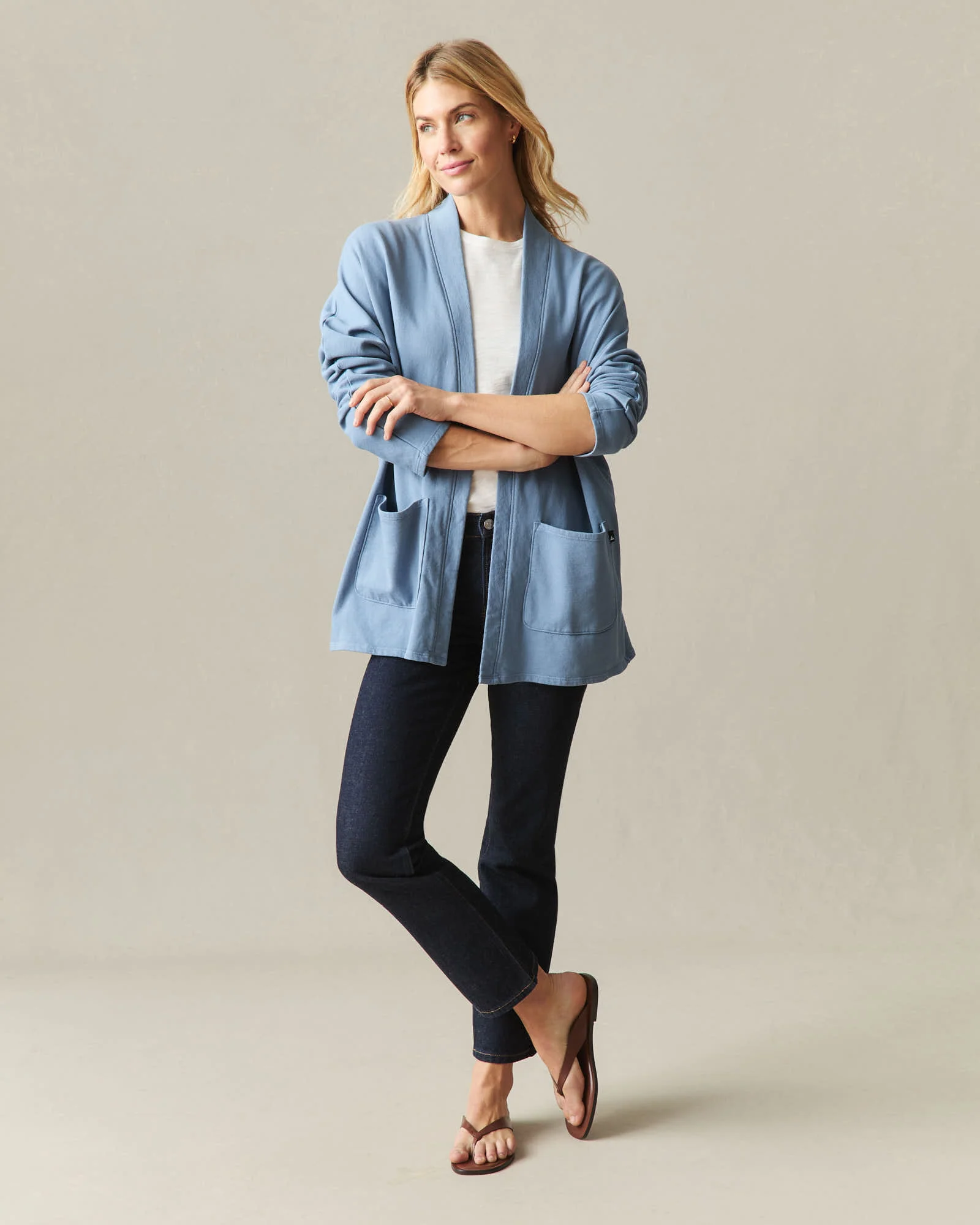 Women's French Terry Cardigan - Infinity - Image 6