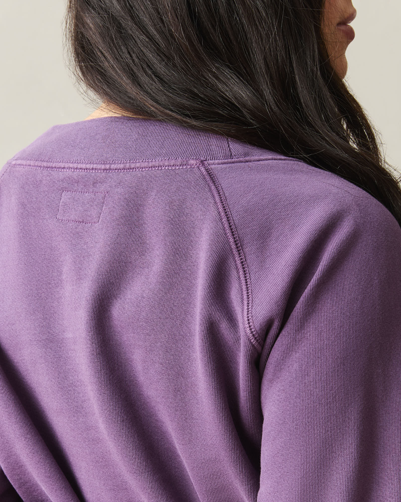 Women's French Terry V-Neck - Shadow Purple - Image 5