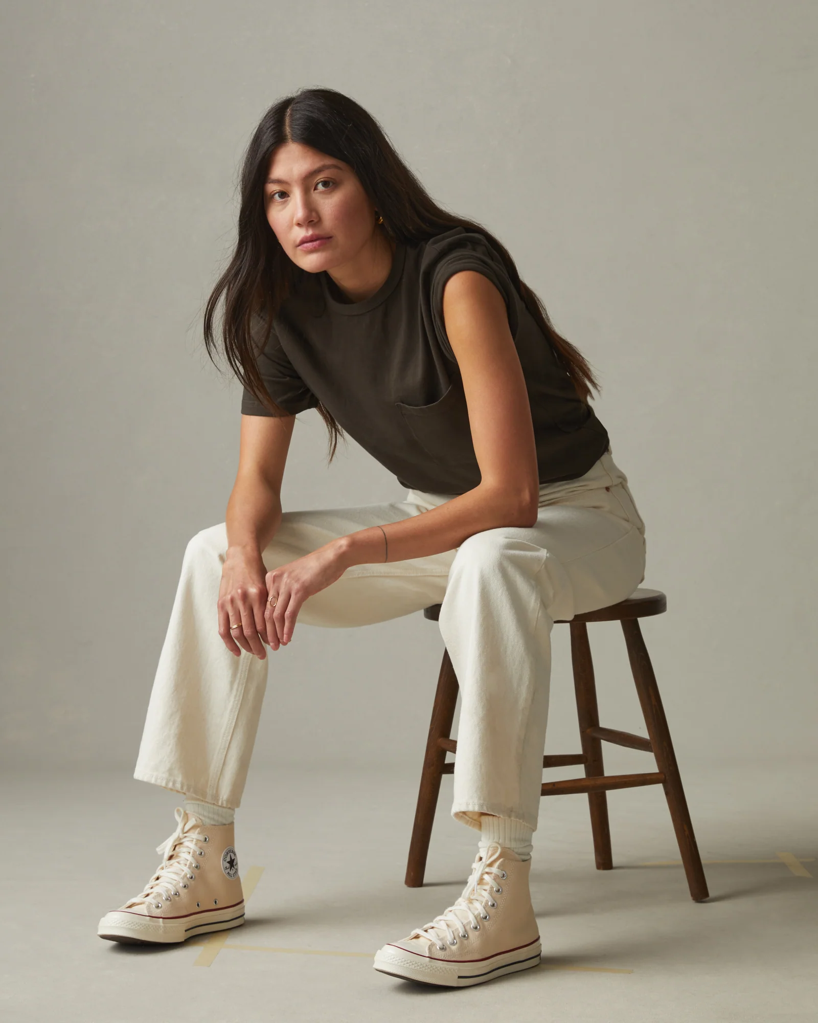 Women's Heavyweight Boyfriend Tee - Oak - Image 5