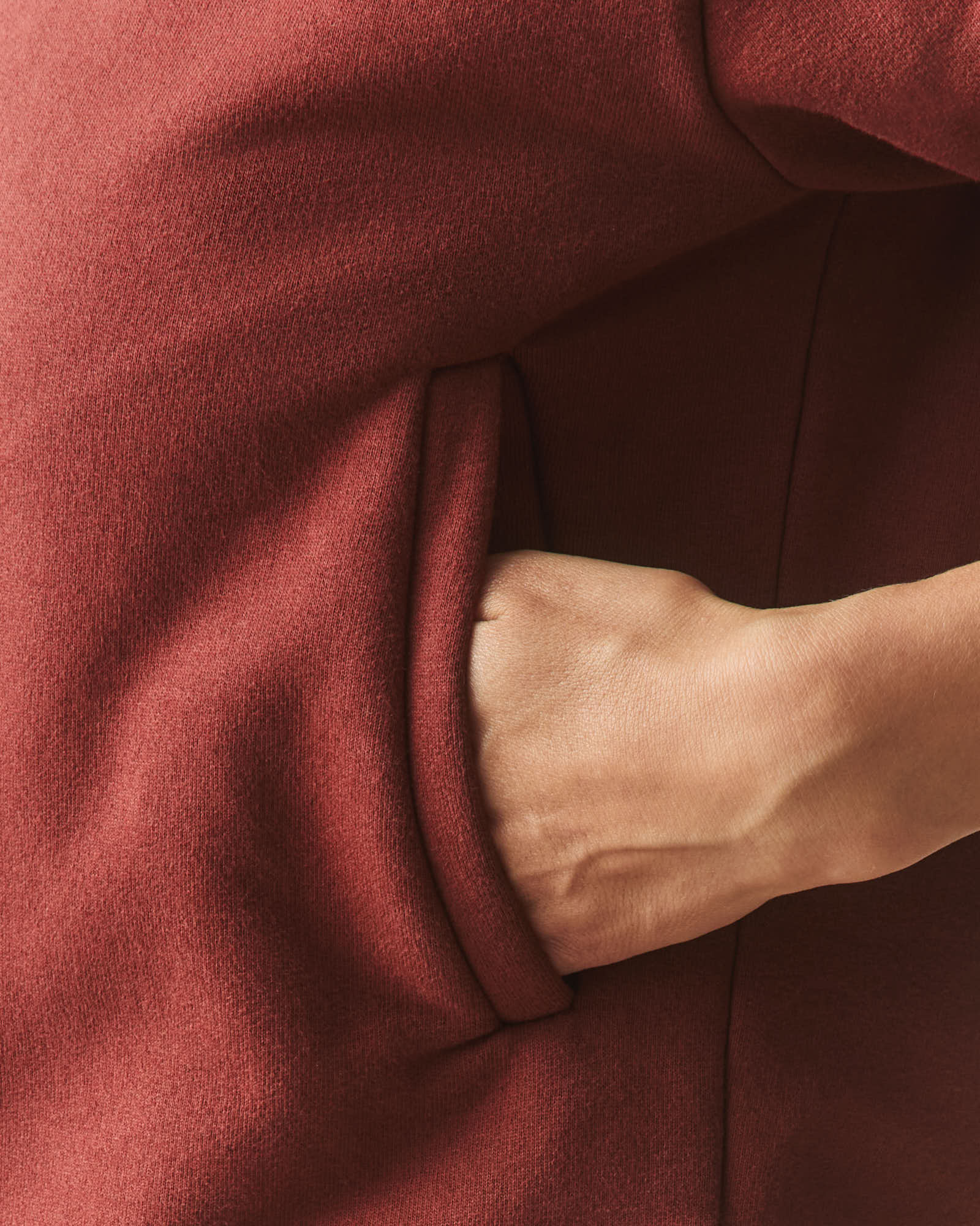 Women's Fleece Bomber Jacket - Russet Brown - Image 5