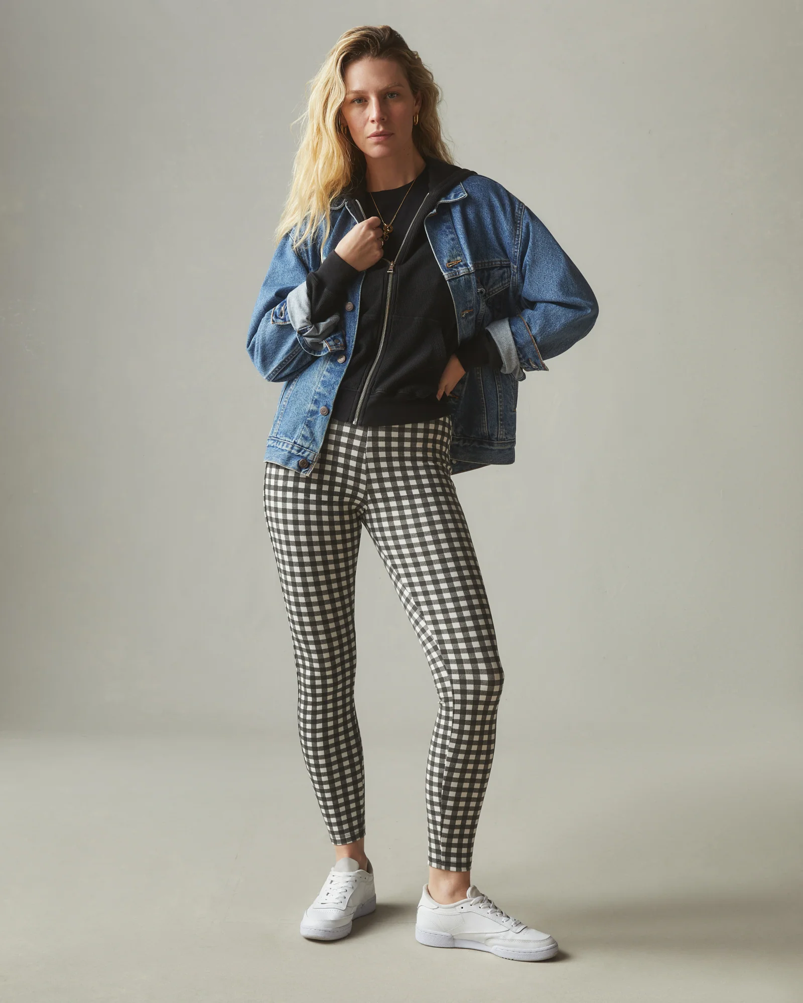 Women's Holiday Legging - Gingham - Image 4