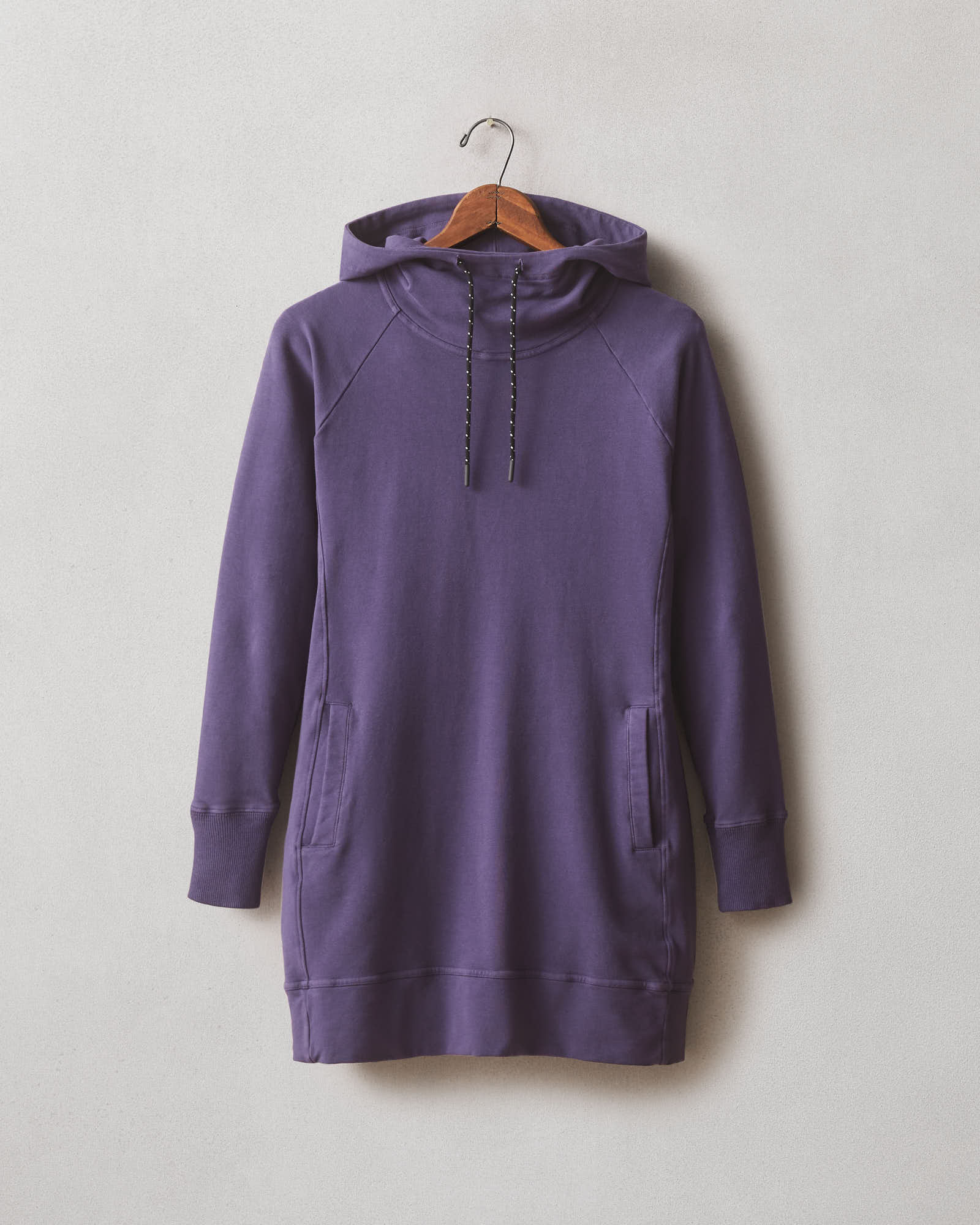 Women's Hoodie Dress - Purple Velvet