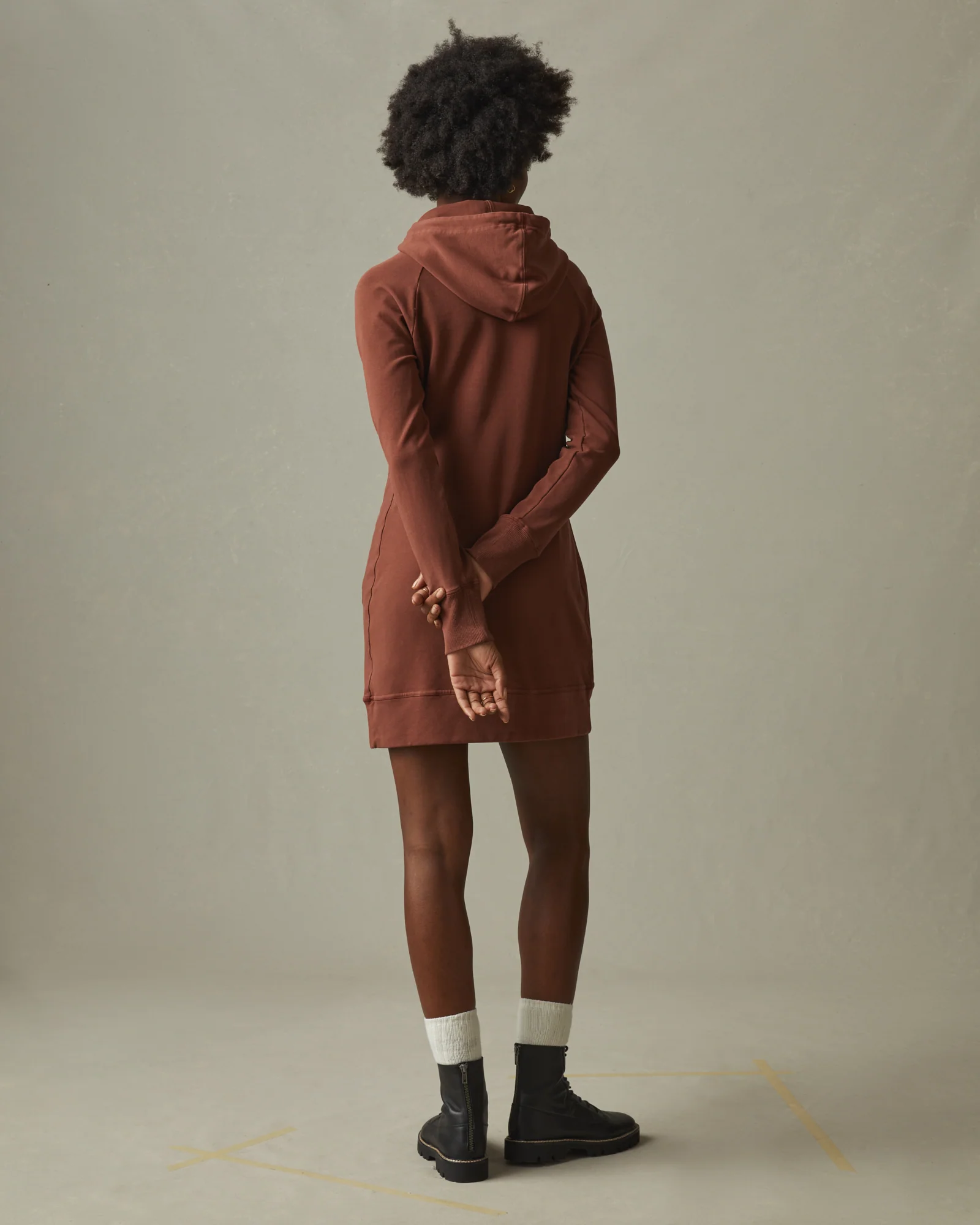 Women's Hoodie Dress - Sequoia Red - Image 3