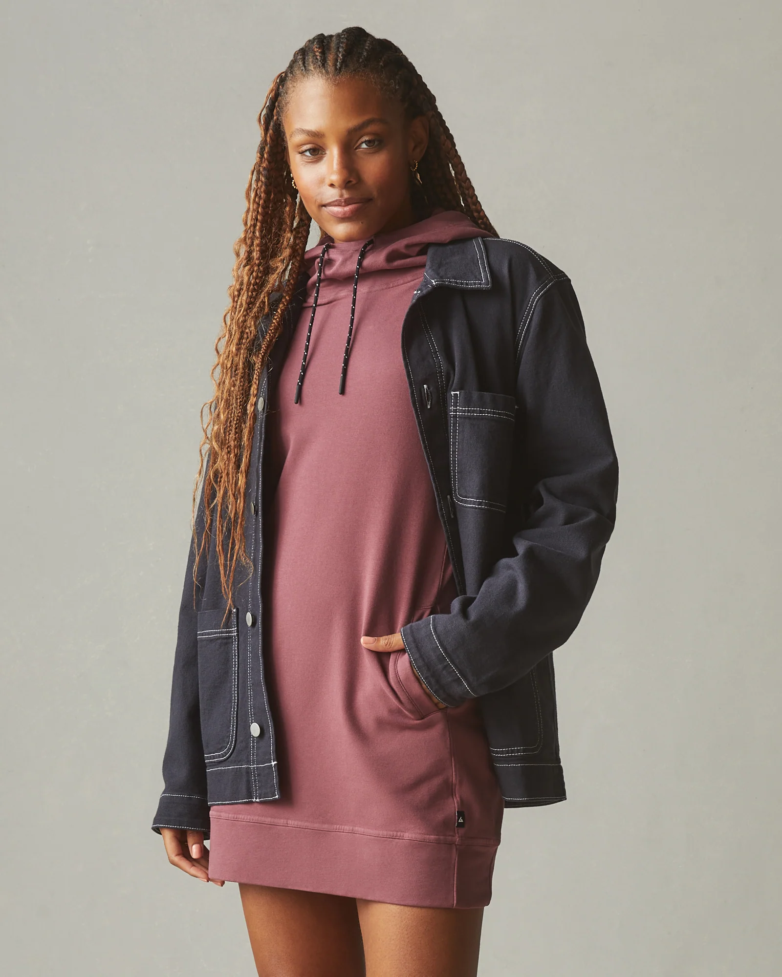 Women's Hoodie Dress - Wild Ginger - Image 4