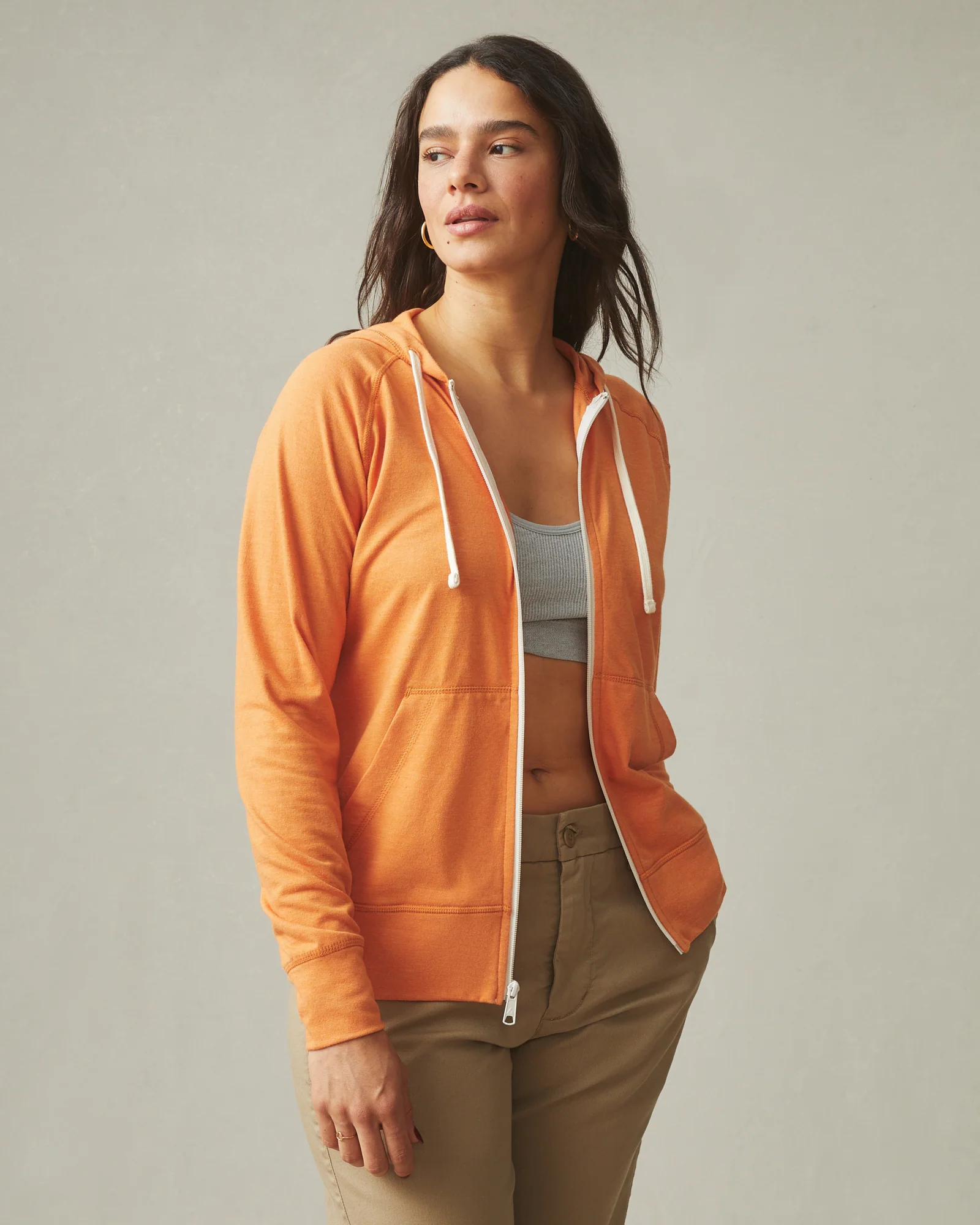 Women's Lightweight Full Zip - Amber Glow - Image 3
