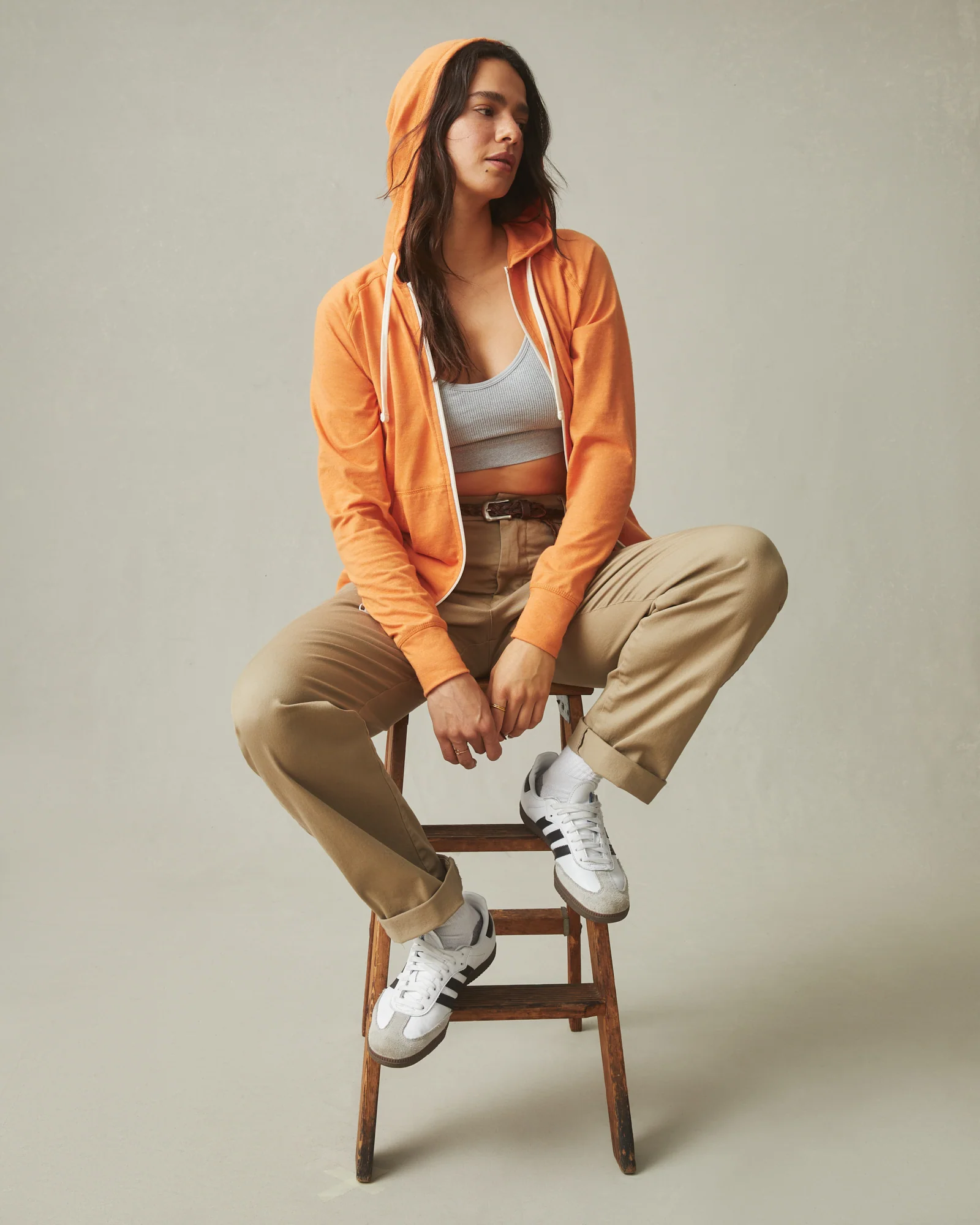 Women's Lightweight Full Zip - Amber Glow - Image 5