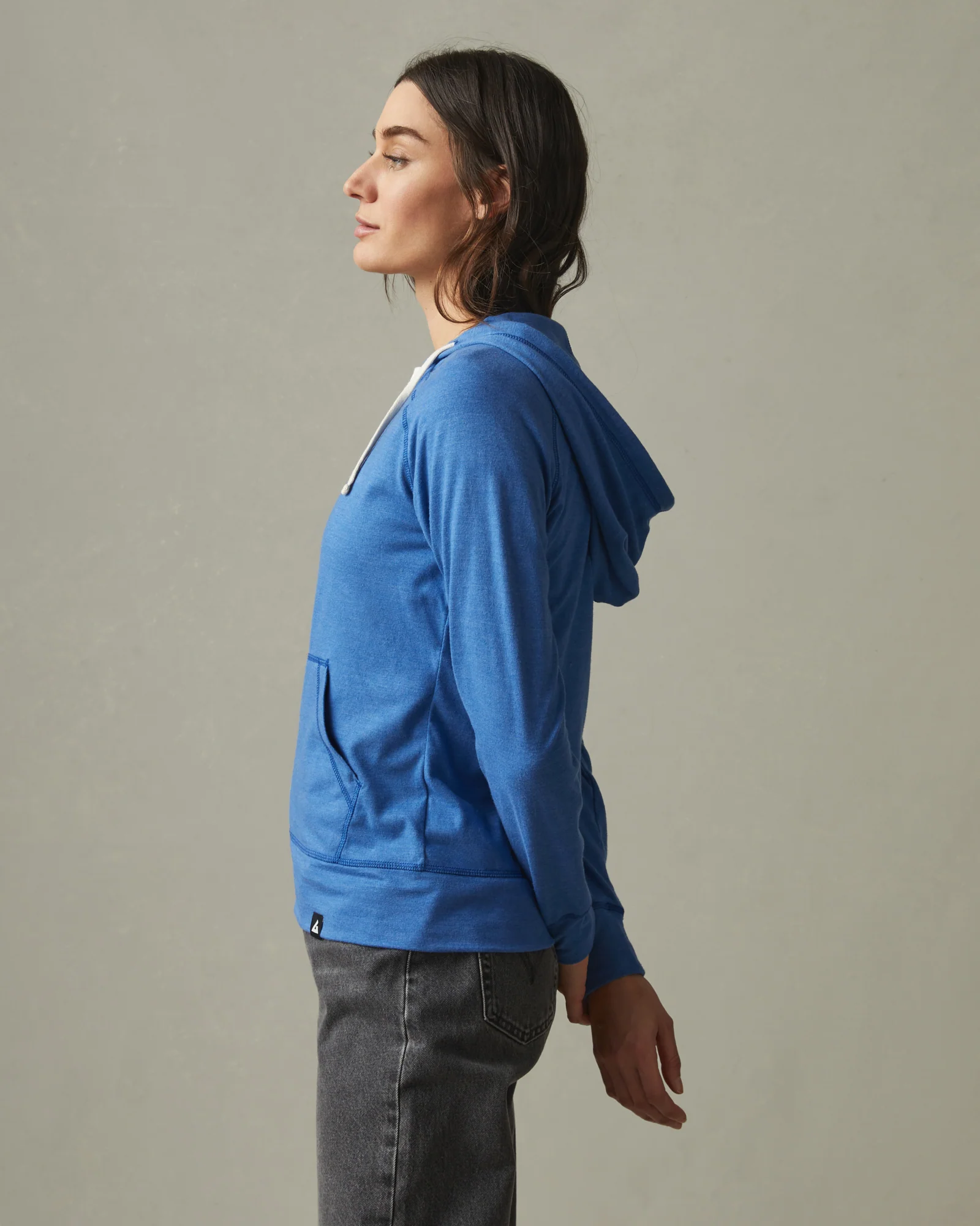 Women's Lightweight Full Zip - Essential Blue - Image 3