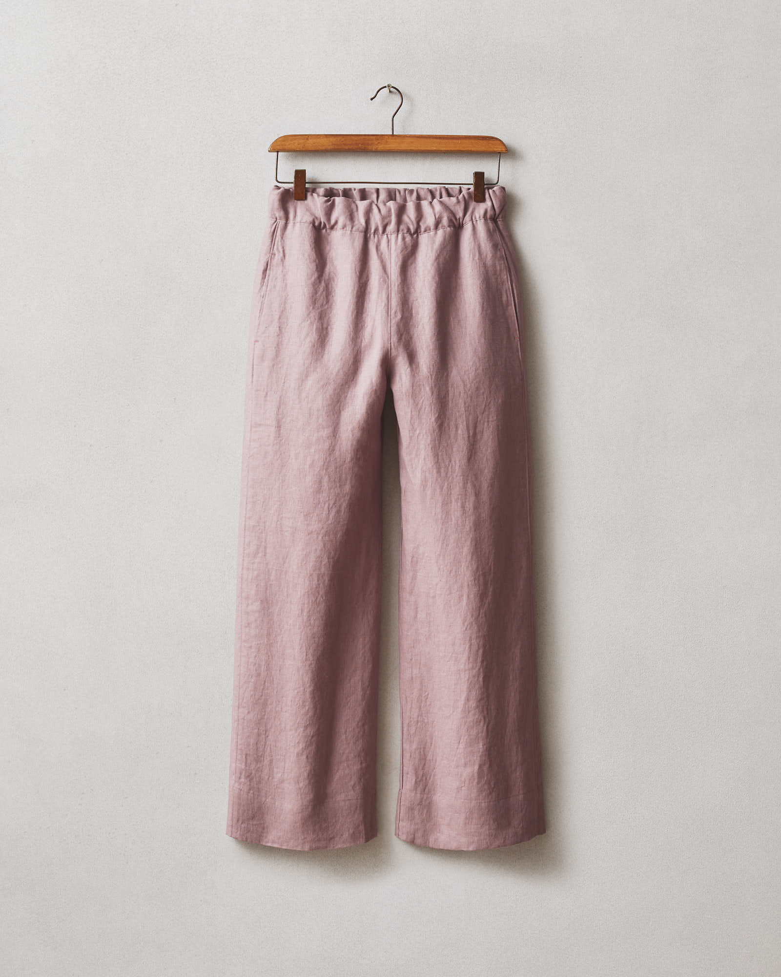 Women's Linen Wide Leg Pant - Twilight Mauve - Image 5