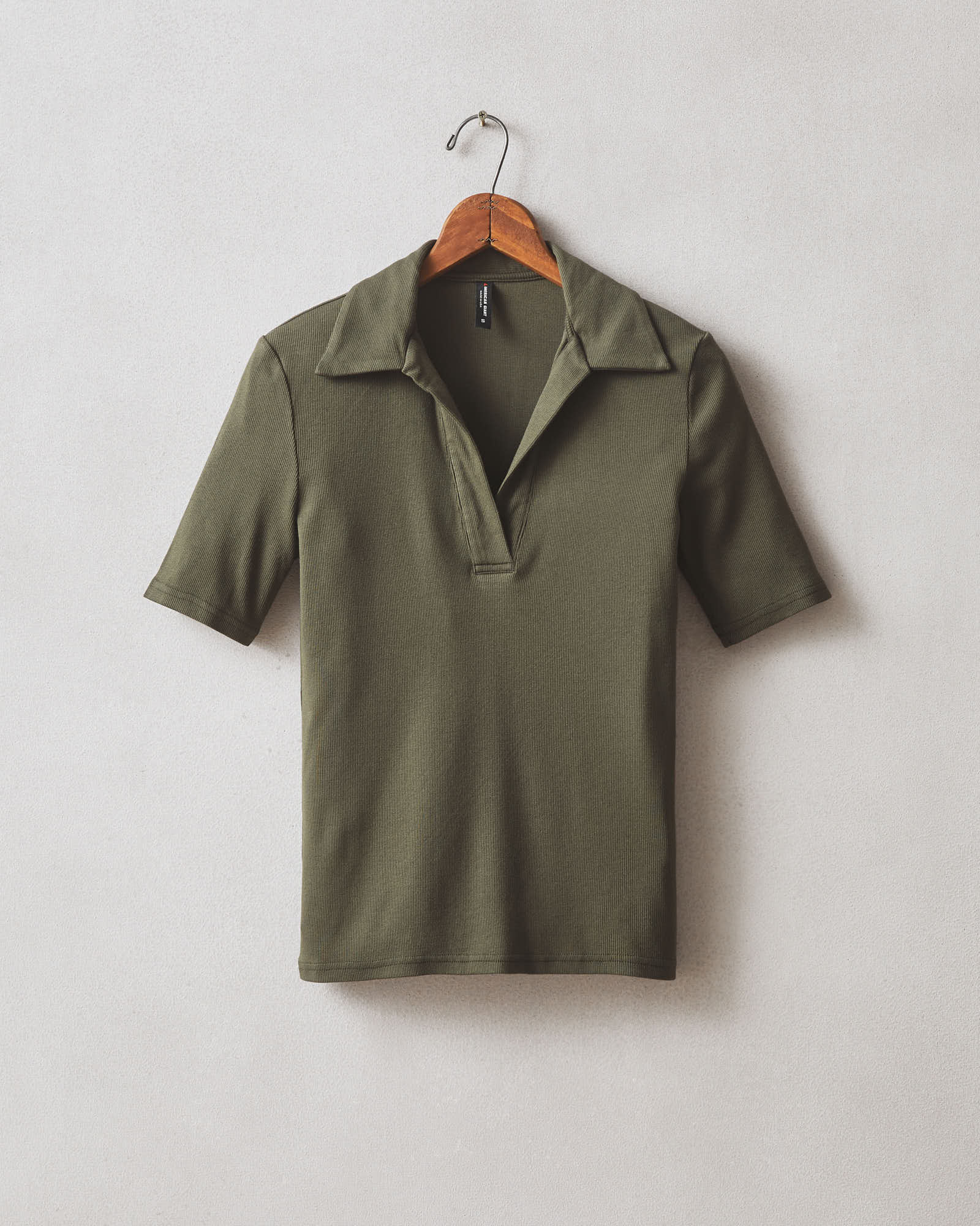 Women's Luxe Rib Popover - Deep Olive