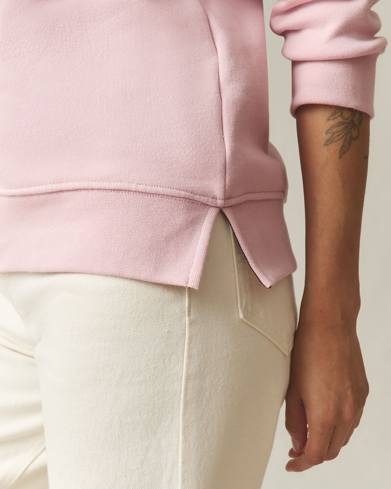 Women's Midweight Crewneck - Silver Pink - Image 5