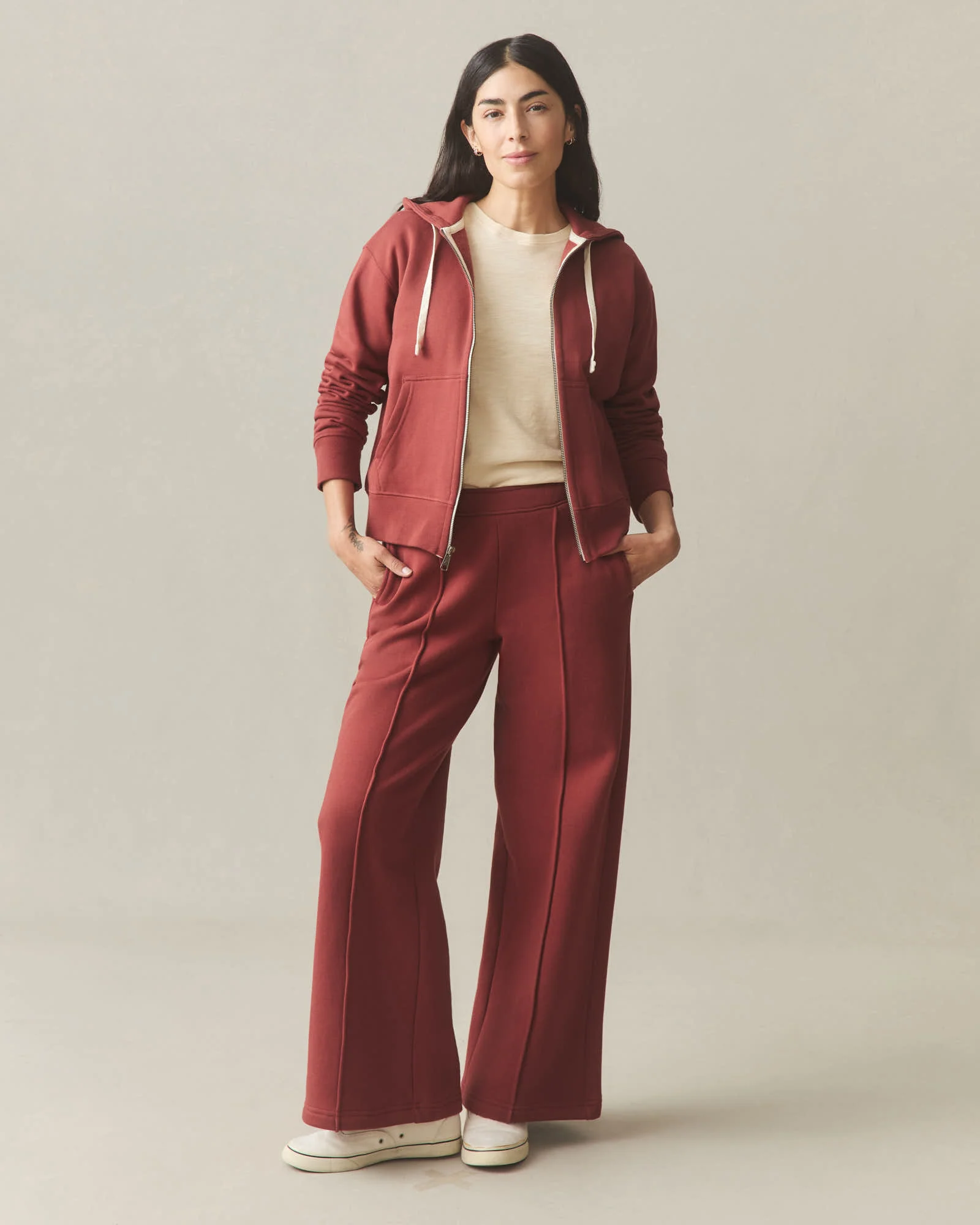 Women's Pintuck Flare Pant - Spiced Apple - Image 7