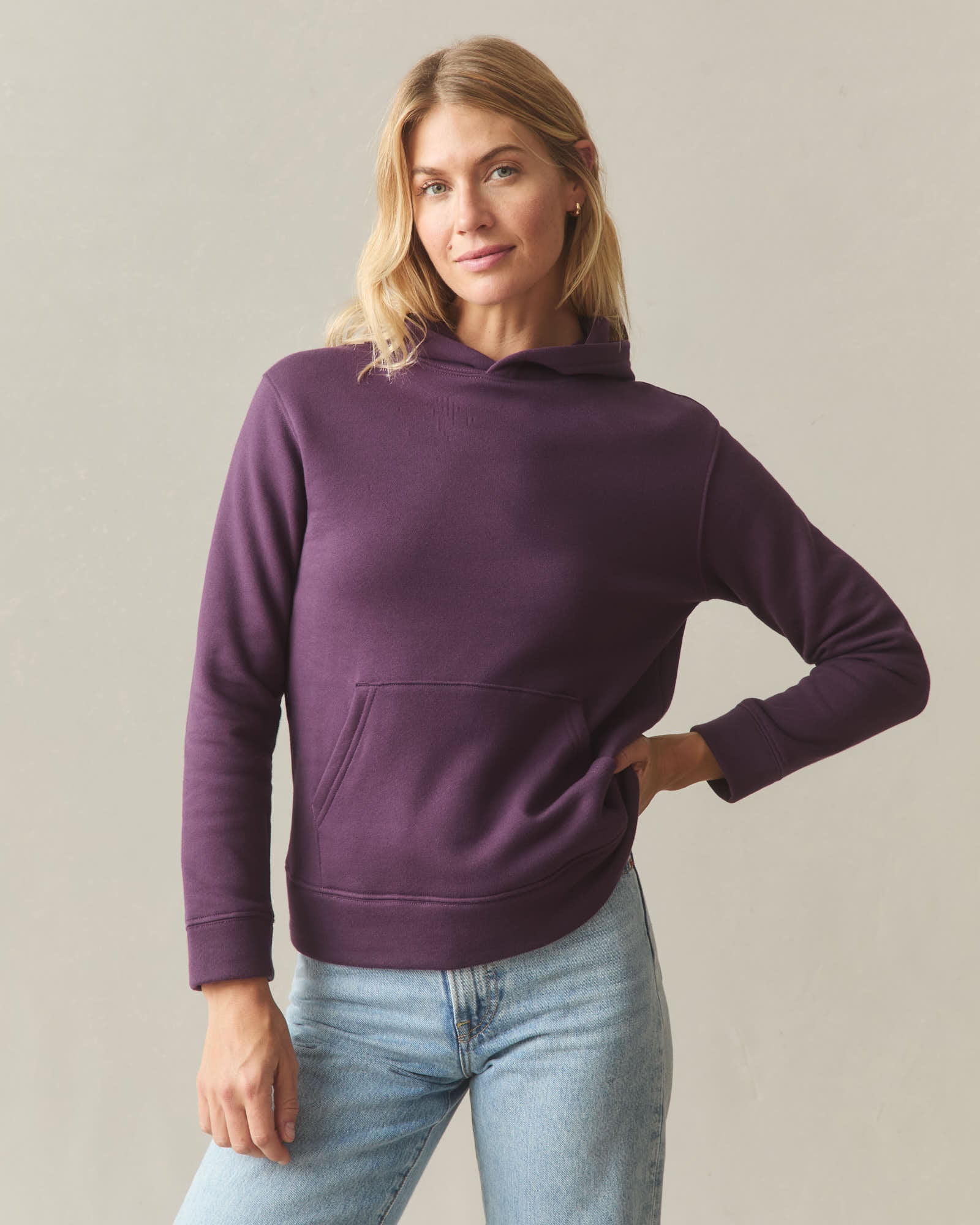 Women's Midweight Pullover - Blackberry Wine - Image 2