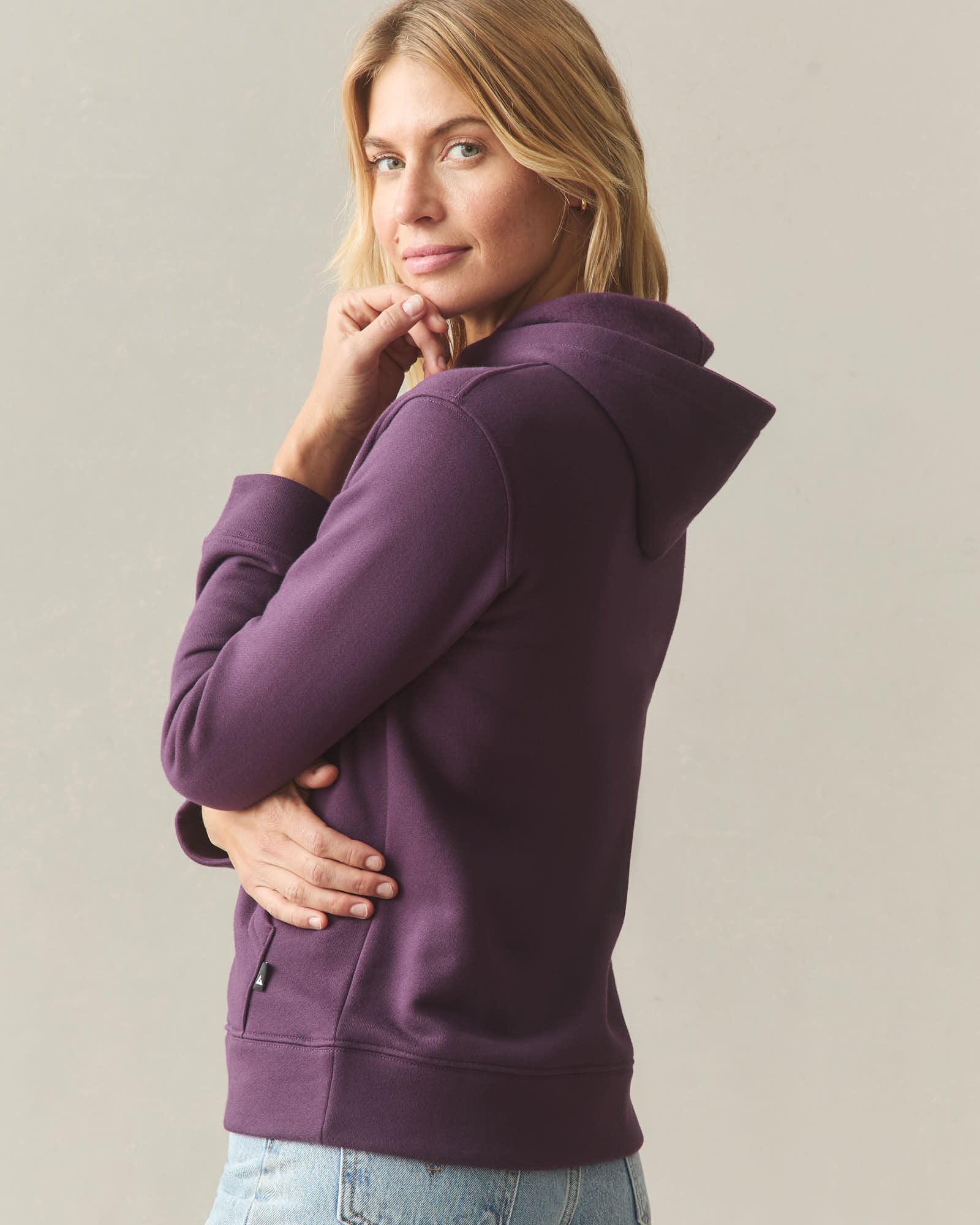 Women's Midweight Pullover - Blackberry Wine - Image 5