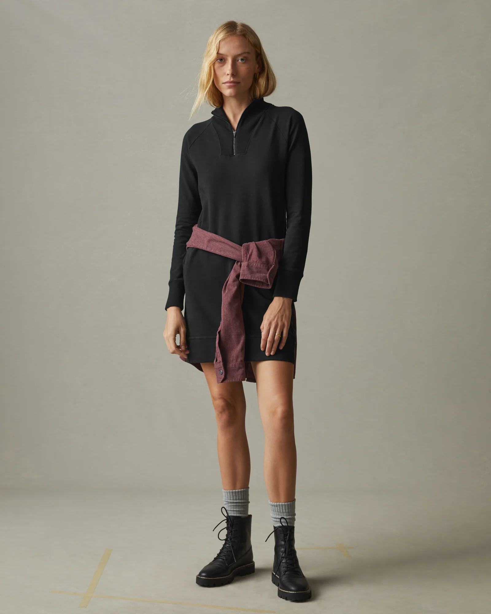 Women's Moto Dress - Black - Image 5