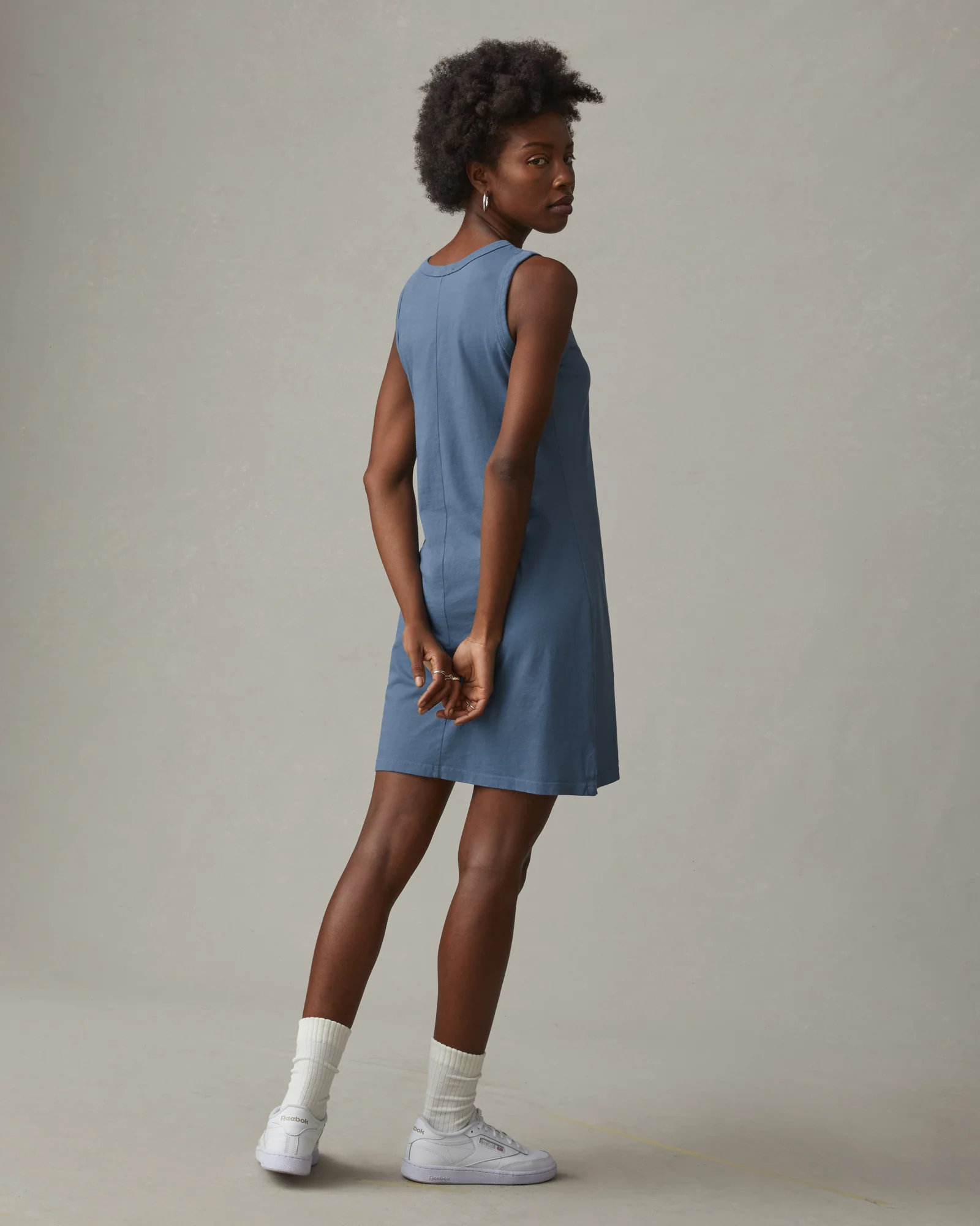 Women's Muscle Tee Dress - Bluefin - Image 3