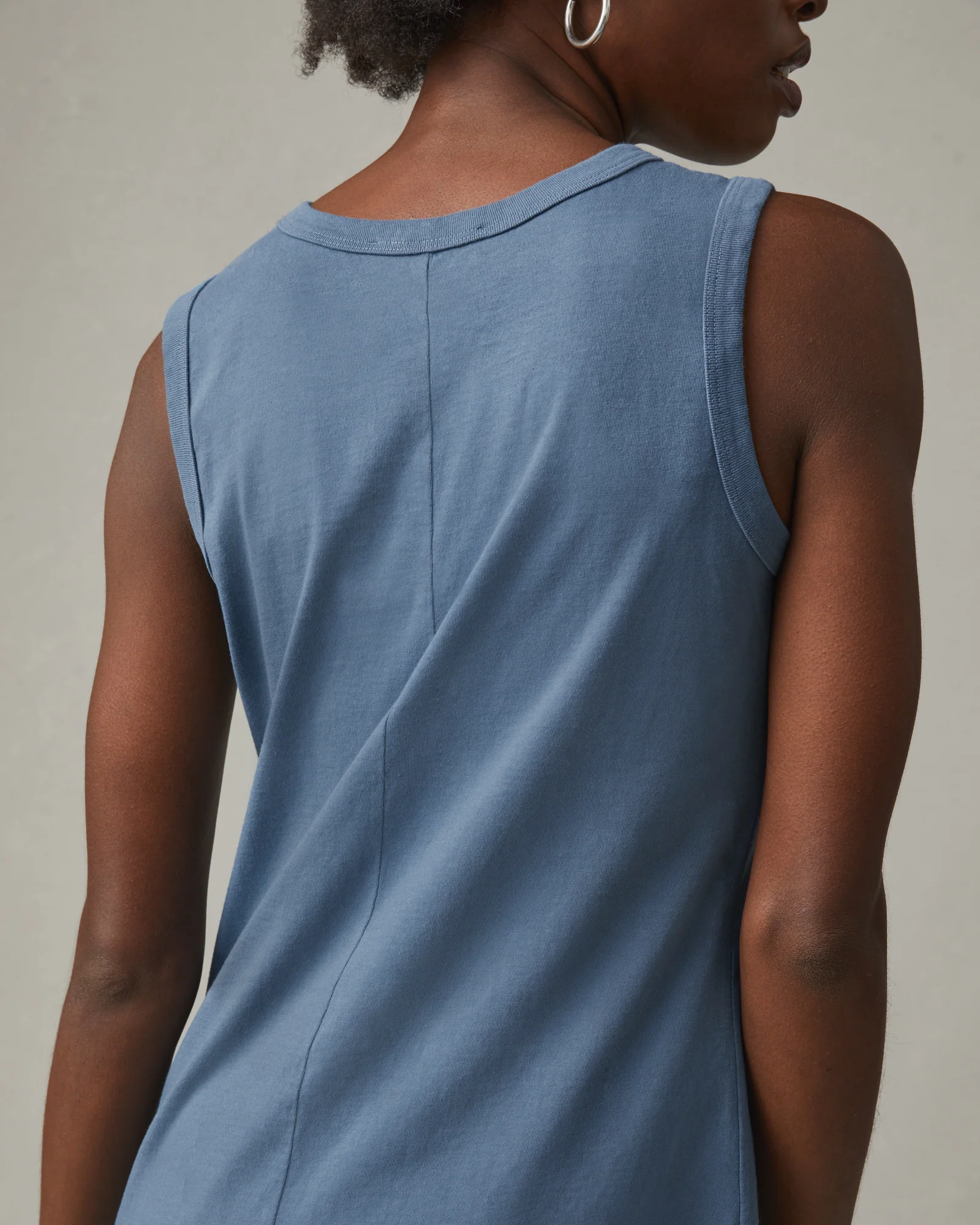 Women's Muscle Tee Dress - Bluefin - Image 4