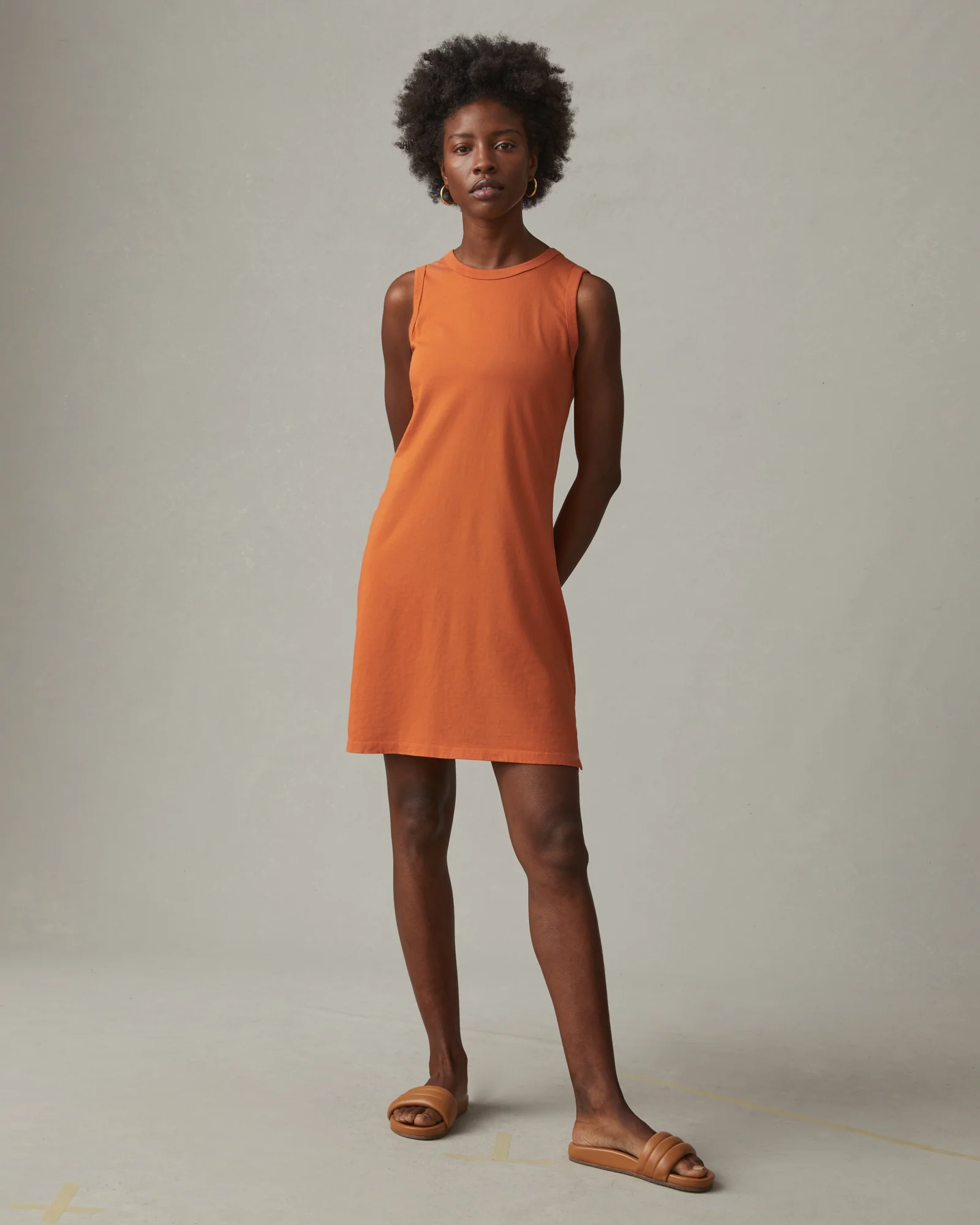 Women's Muscle Tee Dress - Henna