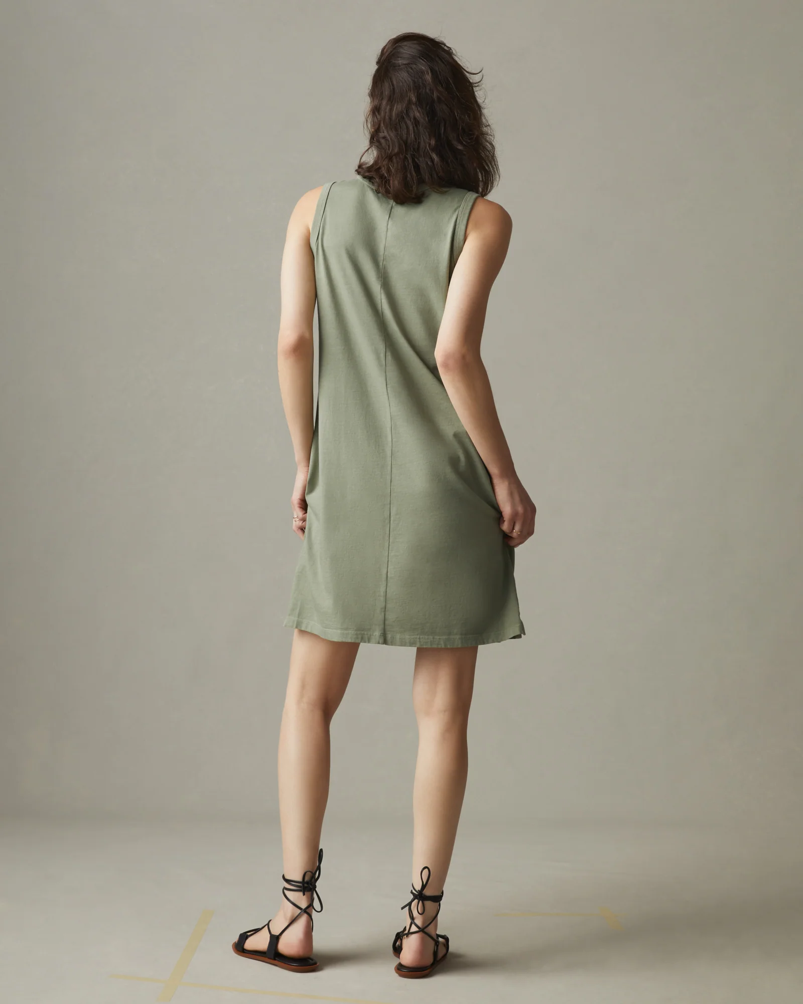 Women's Muscle Tee Dress - Light Fatigue - Image 3