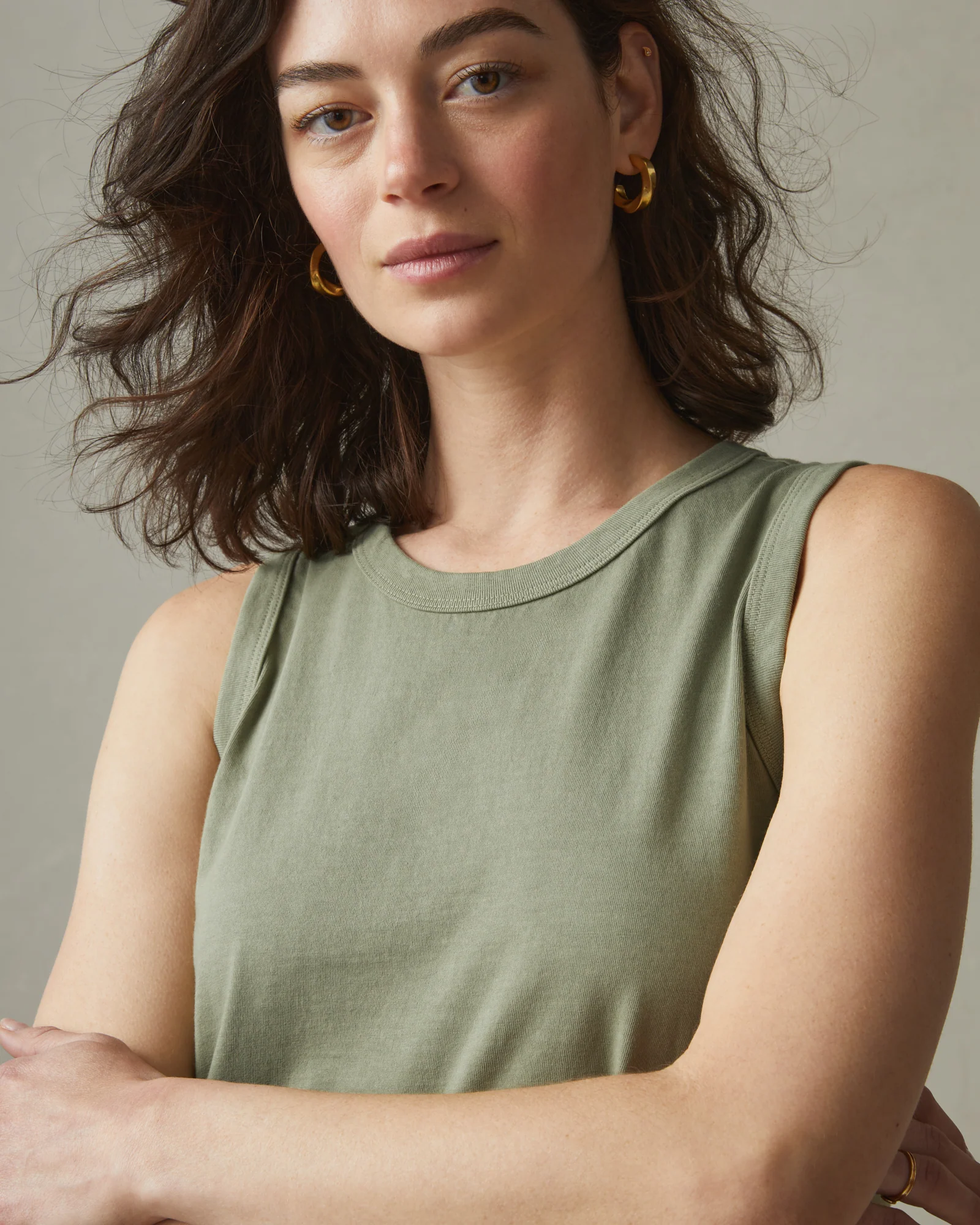 Women's Muscle Tee Dress - Light Fatigue - Image 4