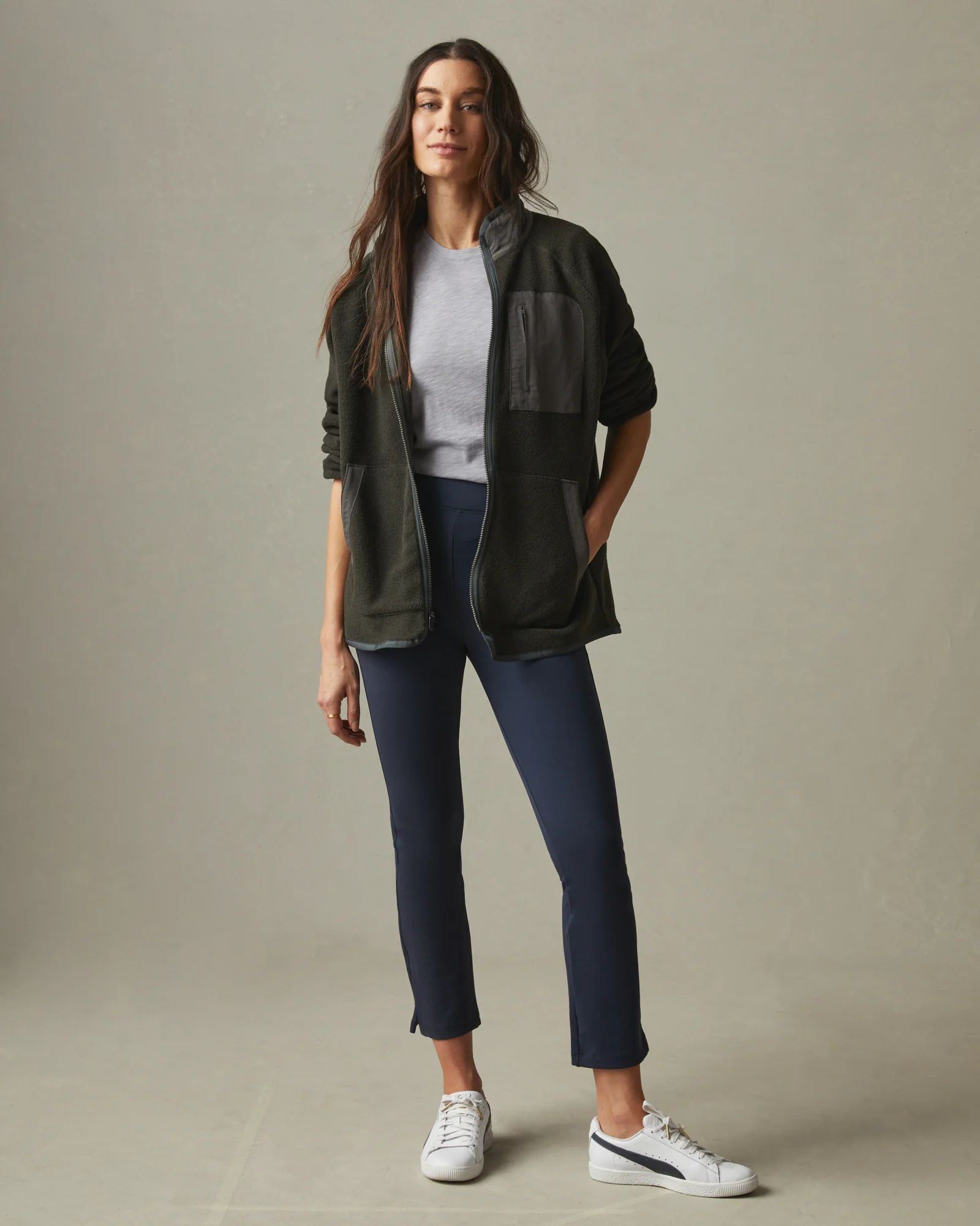 Ponte Kick Flare Pant High Rise - Heritage Navy - Image 3