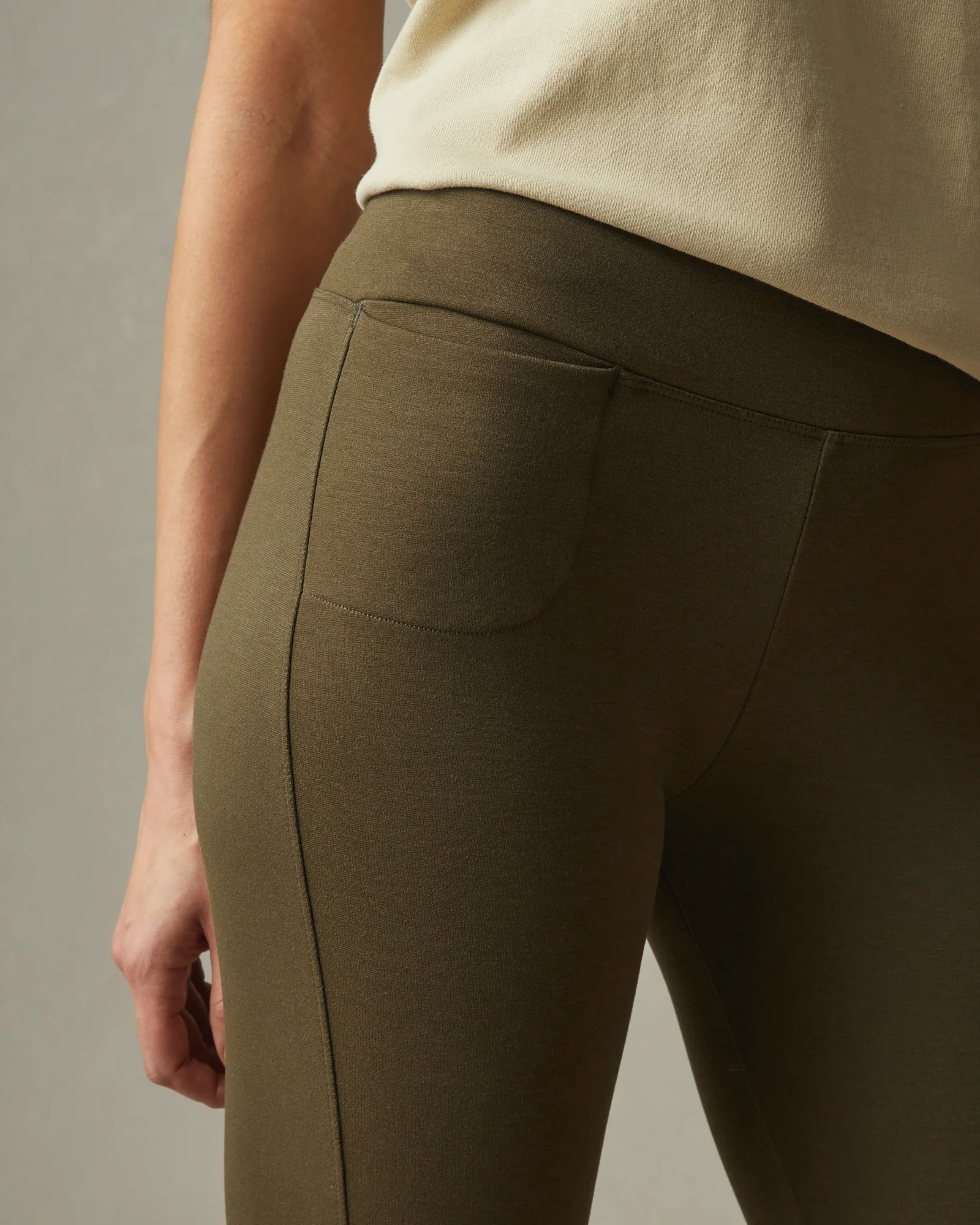 Ponte Kick Flare Pant - Beech - Image 3