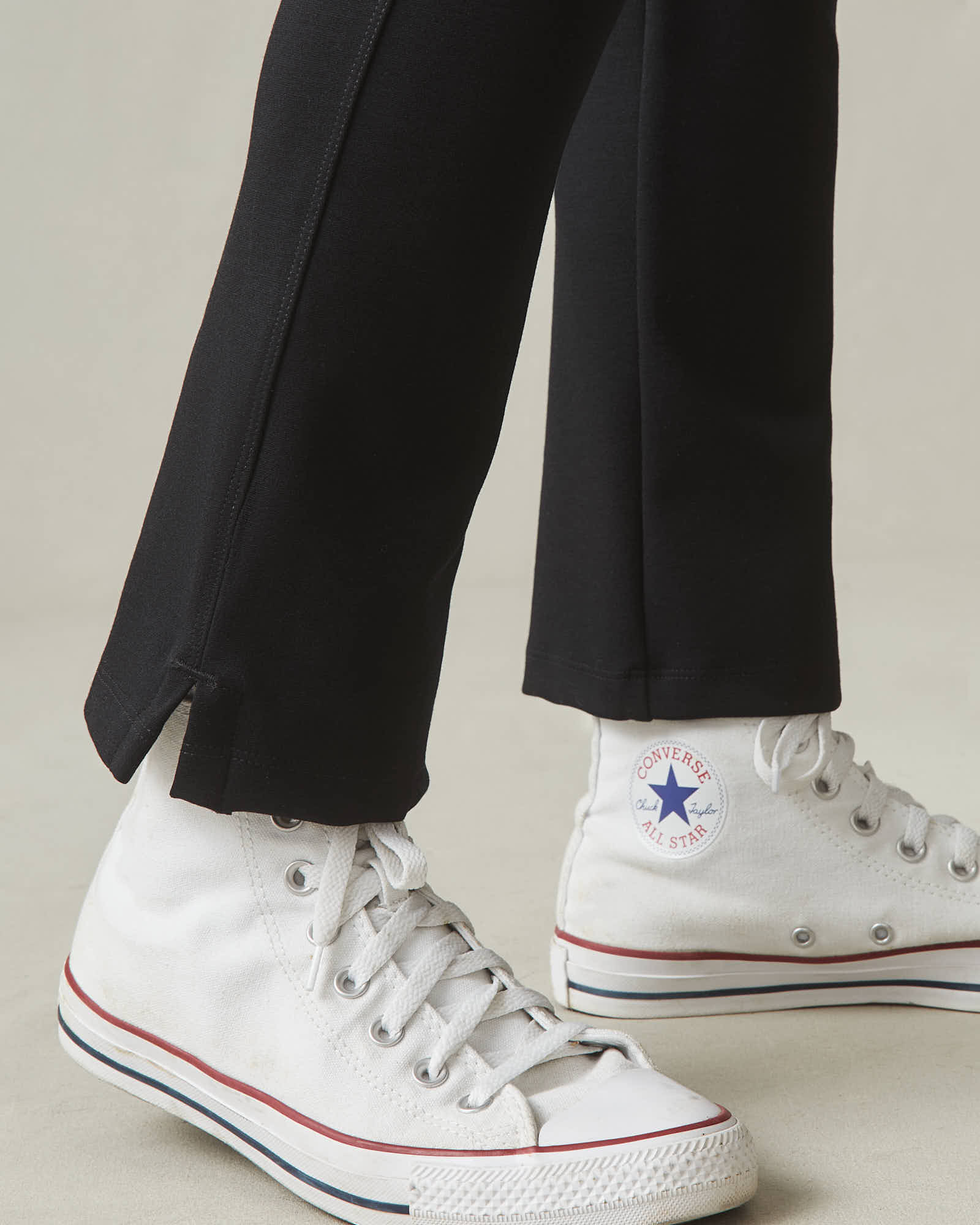 Ponte Kick Flare Pant - Super Black - Image 5