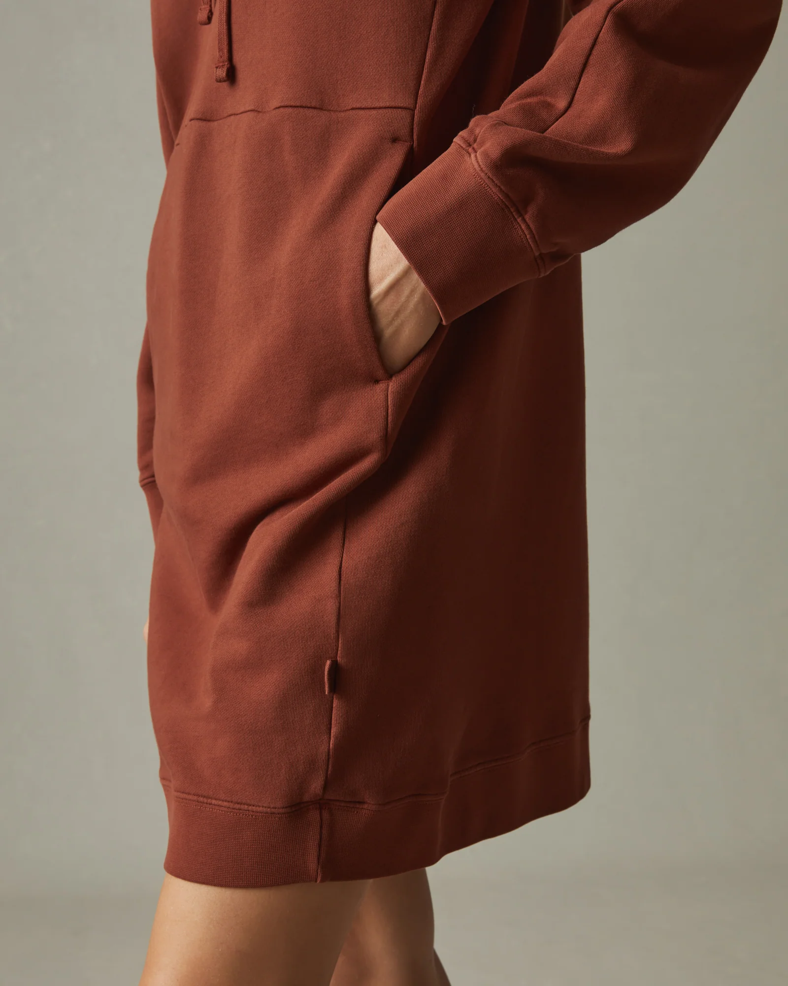 Women's Premium Midweight Hooded Dress - Smoked Cayenne - Image 4