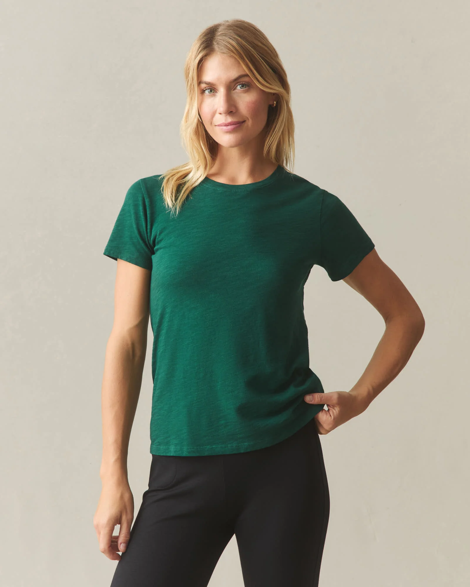 Women's Premium Slub Crew Tee - Botanical Garden - Image 2