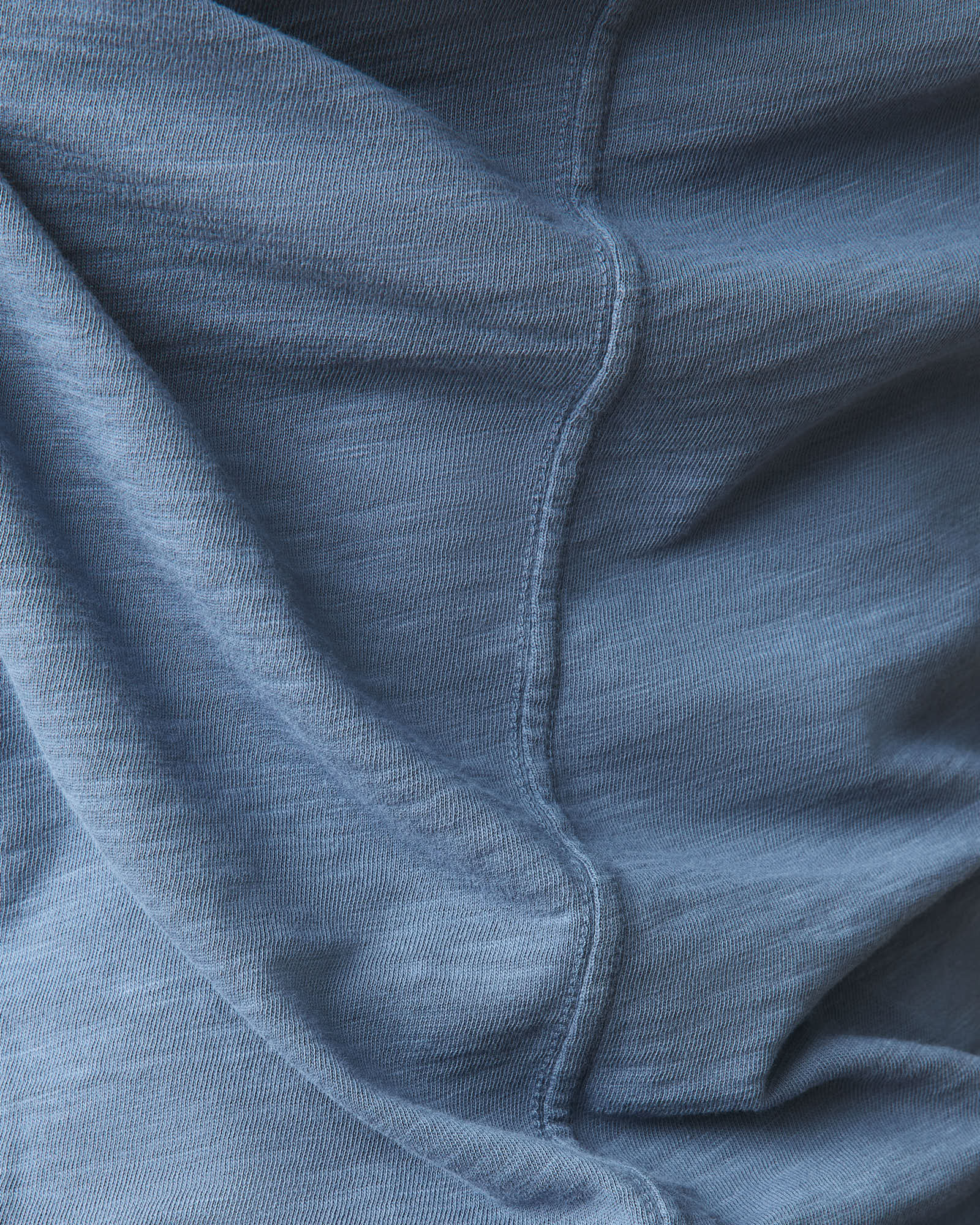 Women's Premium Slub Long Sleeve Crew Tee - Denim - Image 4