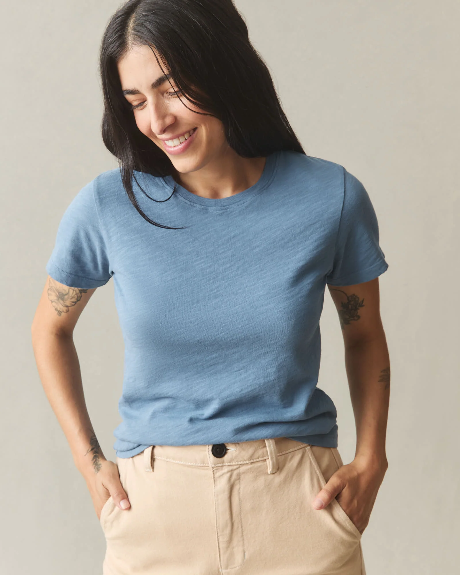 Women's Premium Slub Crew Tee - Mountain Spring - Image 5