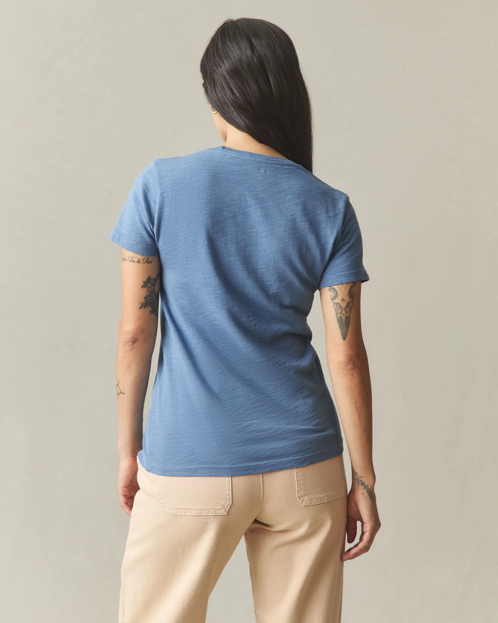 Women's Premium Slub Crew Tee - Quiet Harbor - Image 5