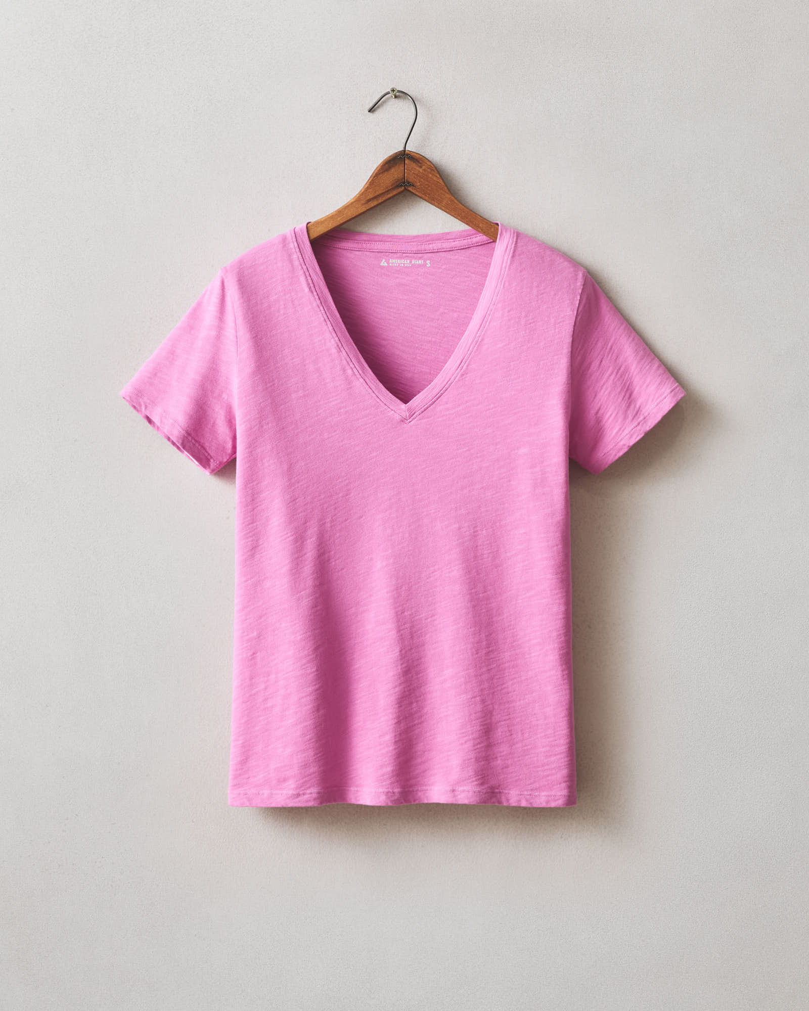 Women's Premium Slub V-Neck Tee - Fiji Flower