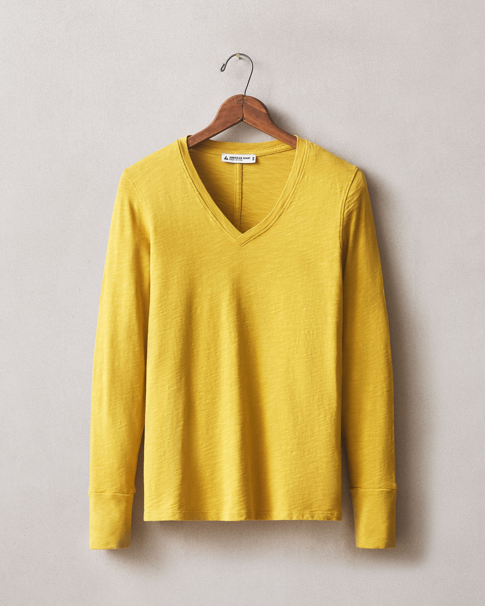 Women's Premium Slub V-Neck Tee Long Sleeve - Arrowwood