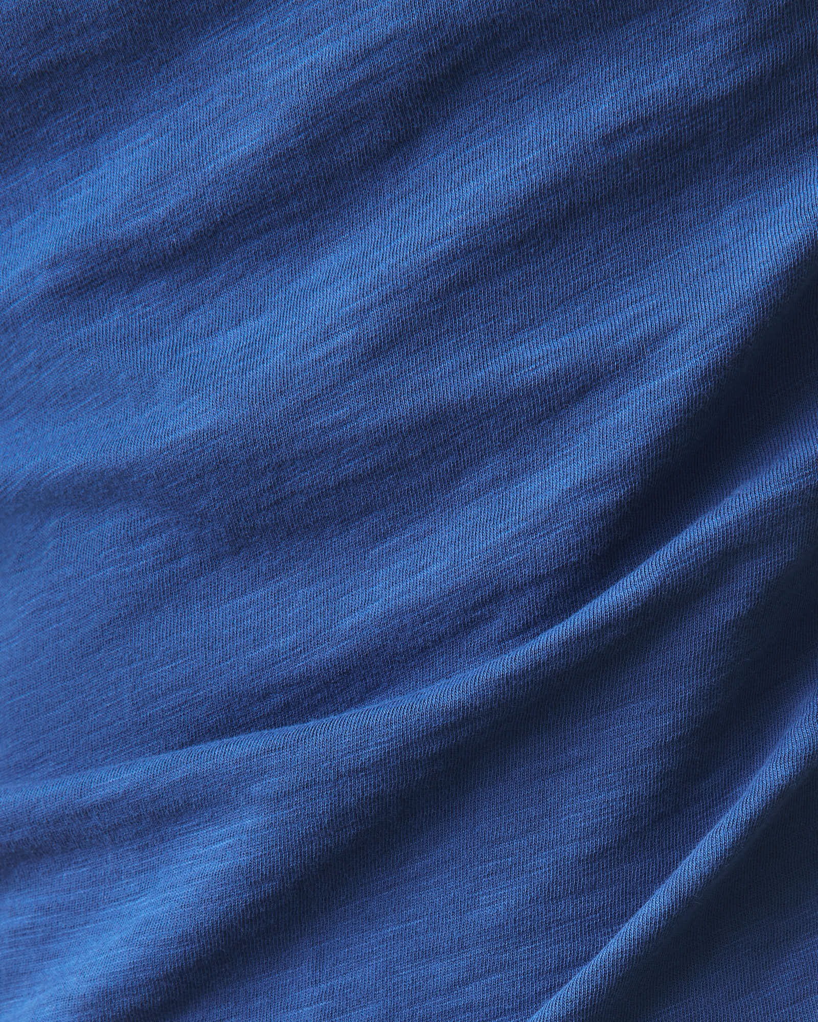 Women's Premium Slub V-Neck Tee - Navy Peony - Image 3