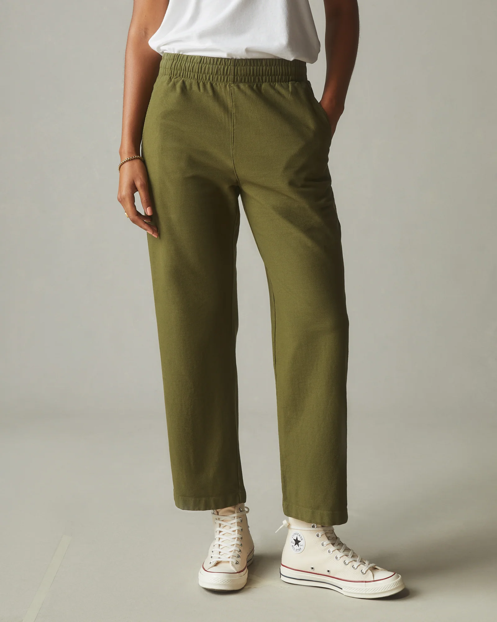 Women's Brushed Twill Pant - Moss - Image 2
