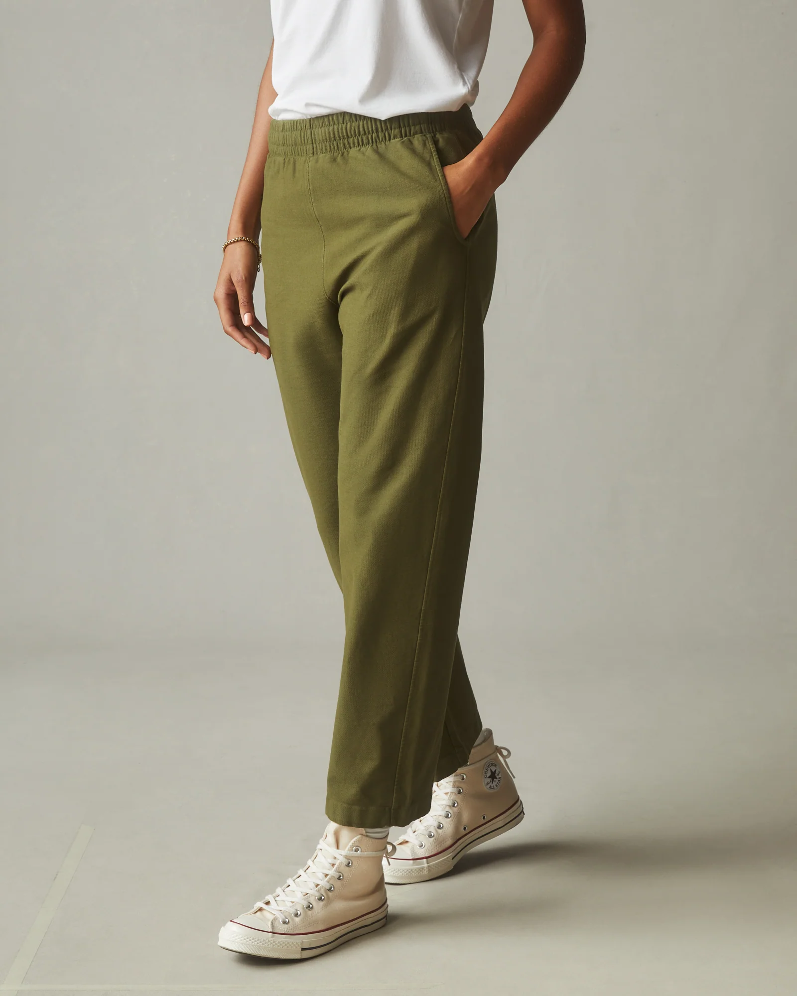 Women's Brushed Twill Pant - Moss - Image 3