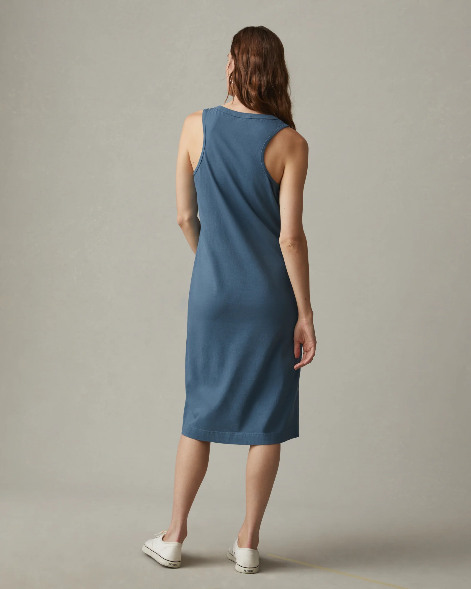 Women's Racer Tank Dress - Bluefin - Image 3