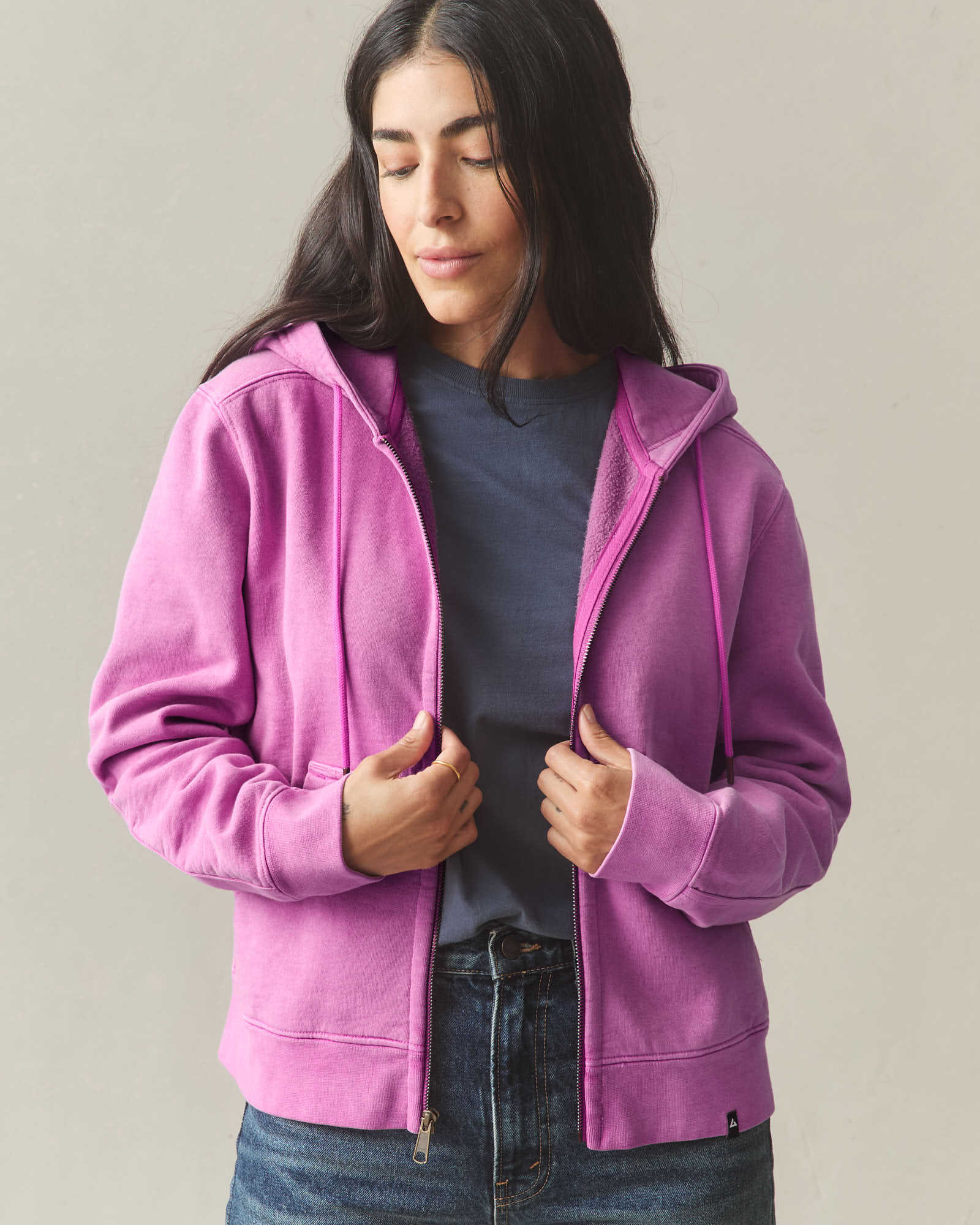 Women's Relaxed Classic Full Zip 2.0 - Beauty Berry - Image 3