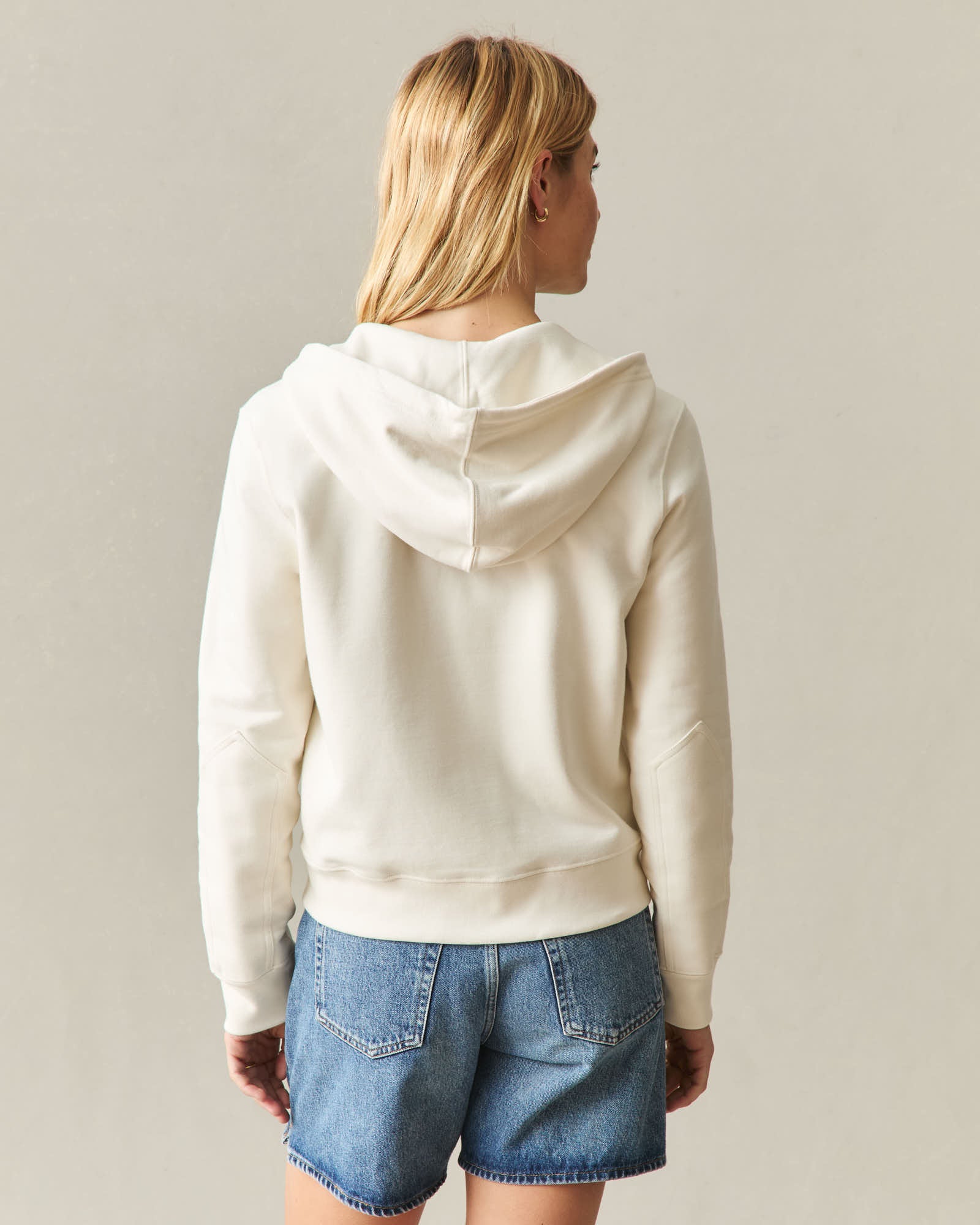 Women's Relaxed Classic Full Zip - Gardenia - Image 3