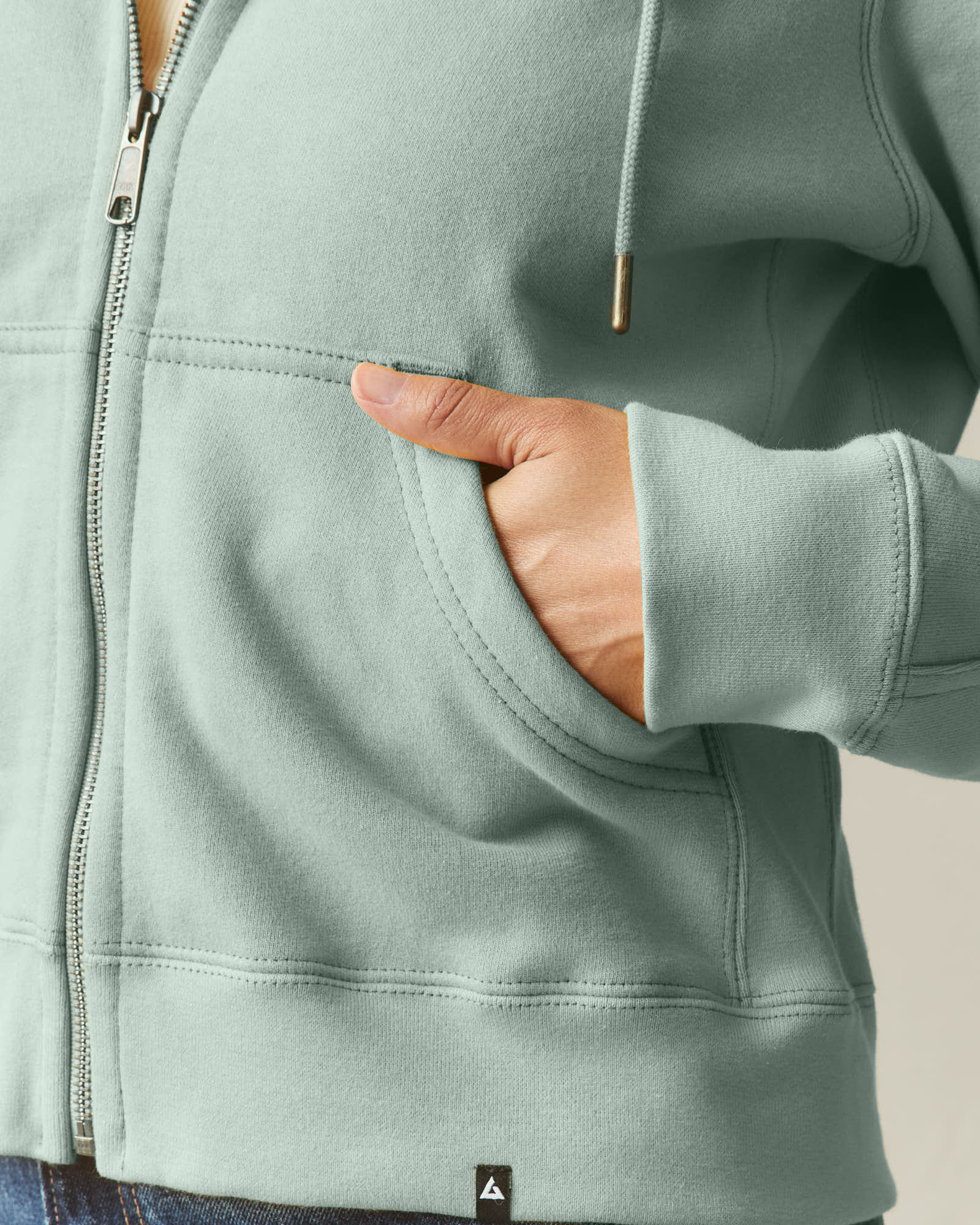 Women's Relaxed Classic Full Zip 2.0 - Green Milieu - Image 5