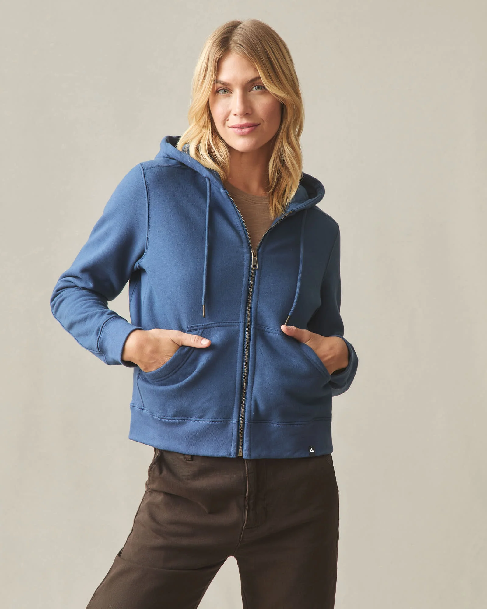 Women's Relaxed Classic Full Zip 2.0 - Marine Navy - Image 3
