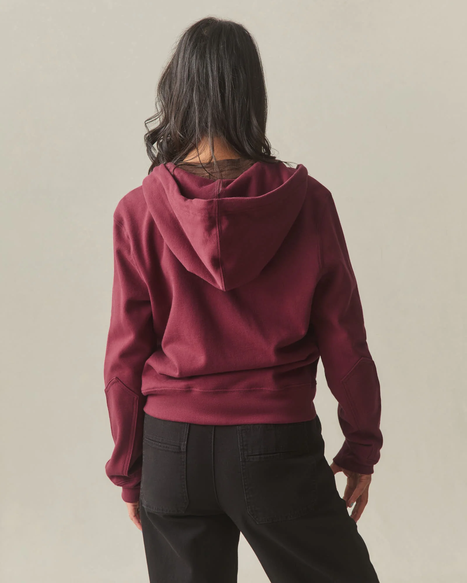 Women's Relaxed Classic Full Zip 2.0 - Pomegranate - Image 4